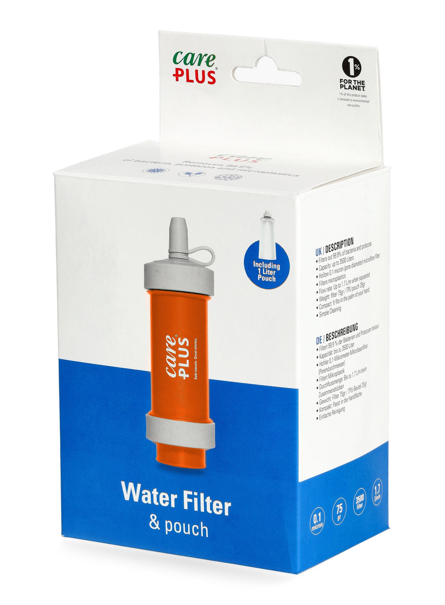 Filter za vodo Care Plus Water Filter - sunrise orange