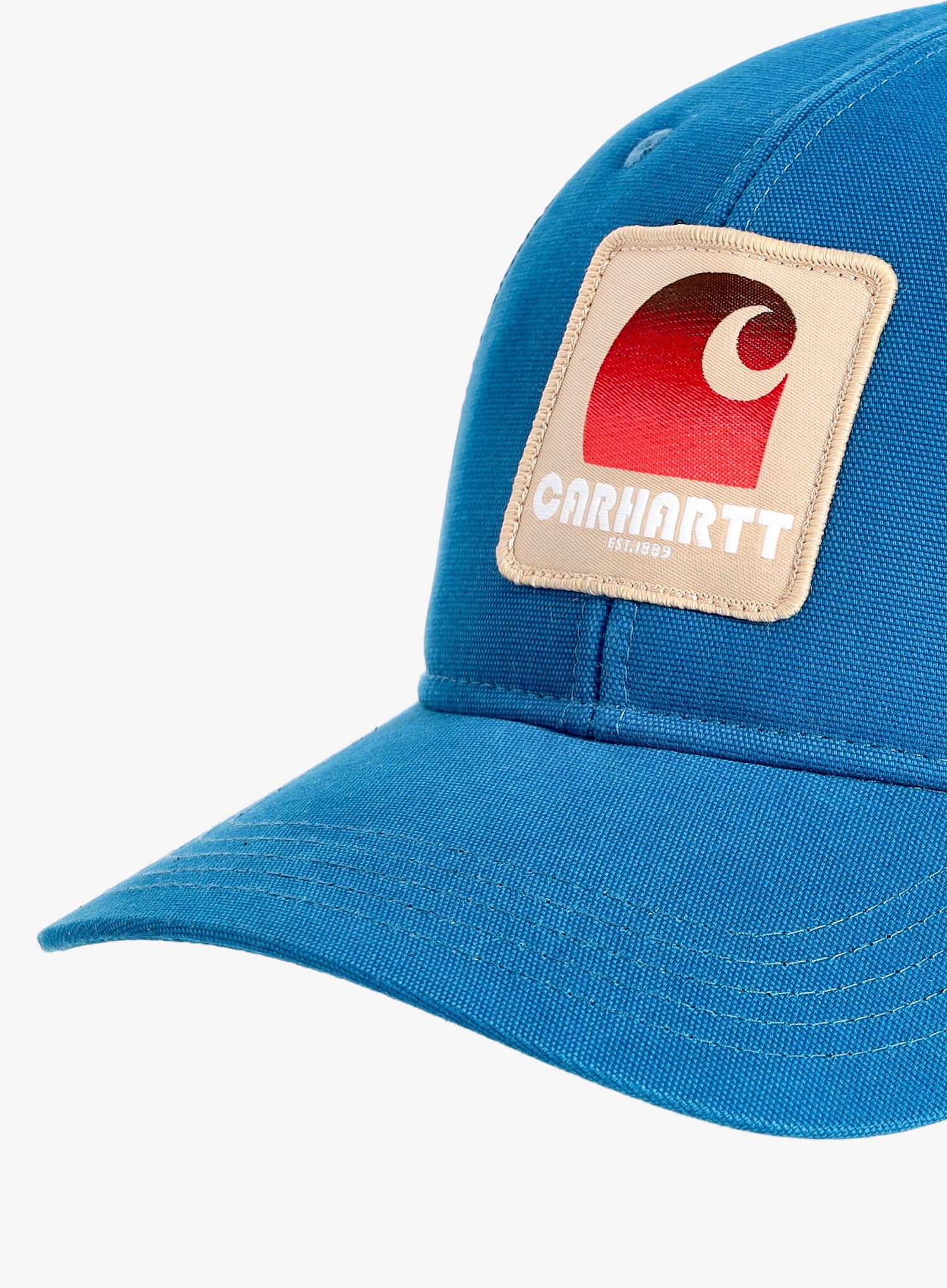 Kapa s šiltom Carhartt Canvas Mesh-Back C Patch Cap - deep lagoon