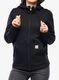 Ženska jopica s kapuco Carhartt Clarksburg Zip Sweatshirt - black