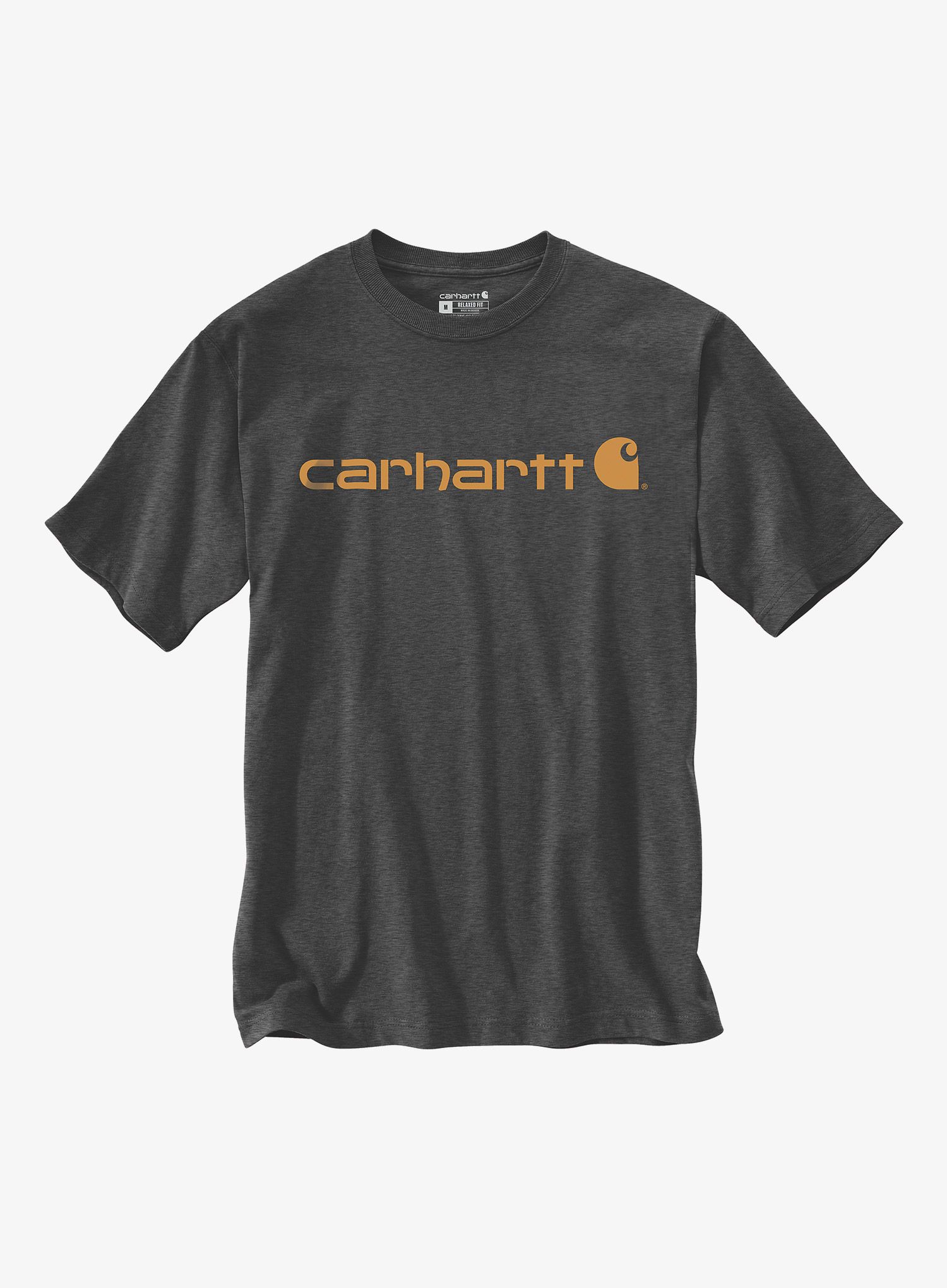 Majica s potiskom Carhartt Core Logo T-Shirt S/S - carbon heather