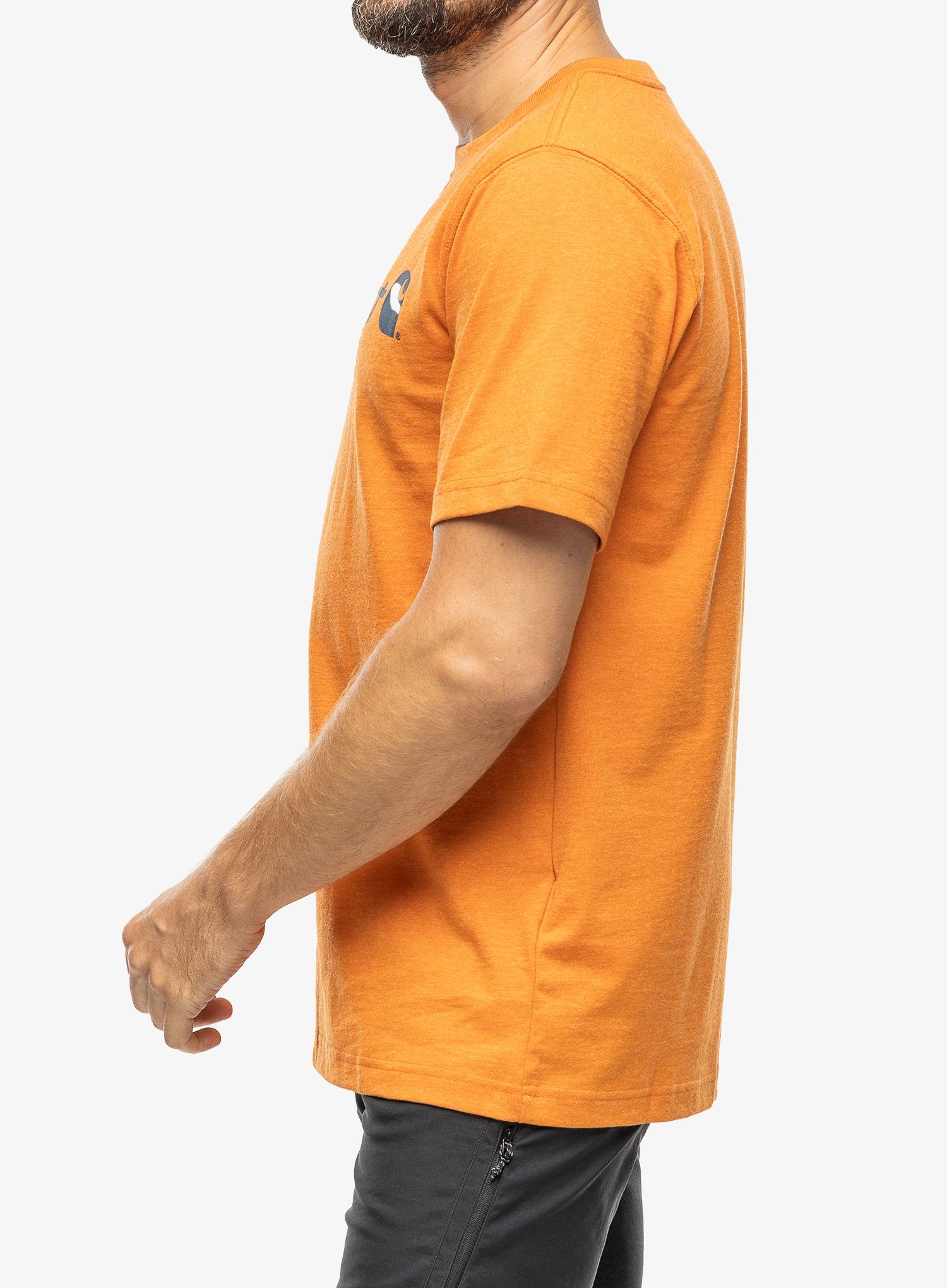 Moška majica Carhartt Core Logo T-Shirt S/S - marmalade heather