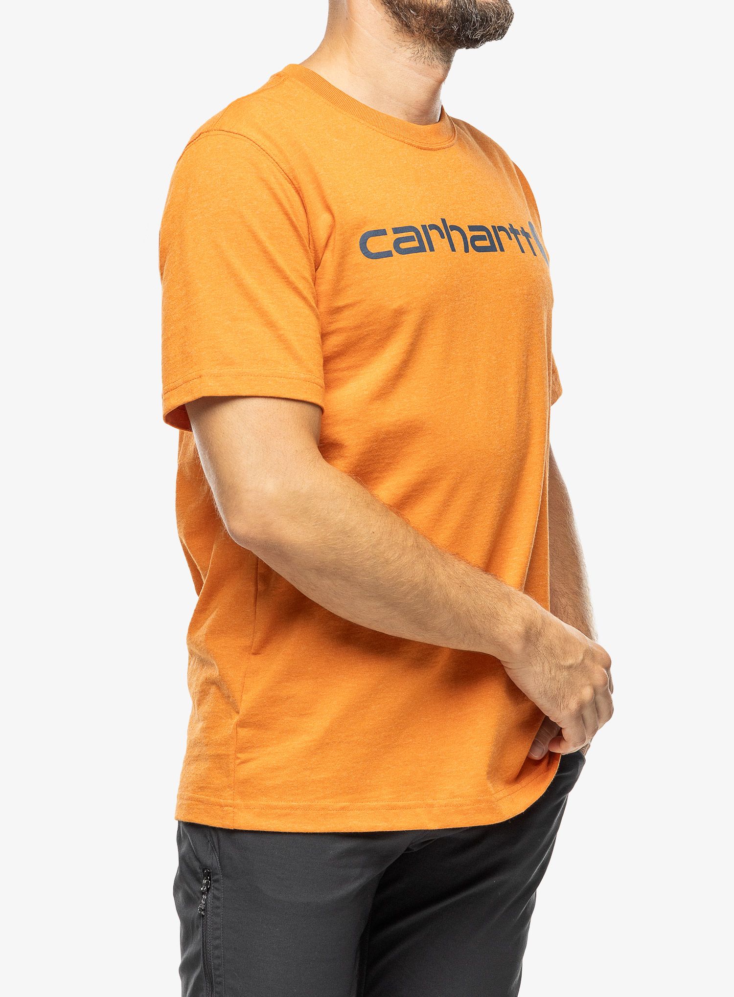 Moška majica Carhartt Core Logo T-Shirt S/S - marmalade heather