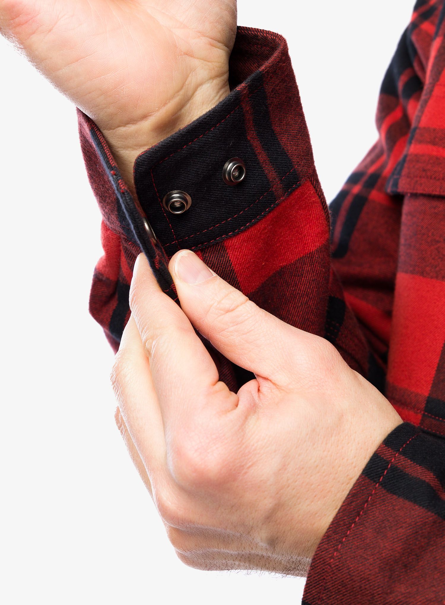 Pohodniška srajca Carhartt Flannel Sherpa-Lined Shirt Jac - red ochre