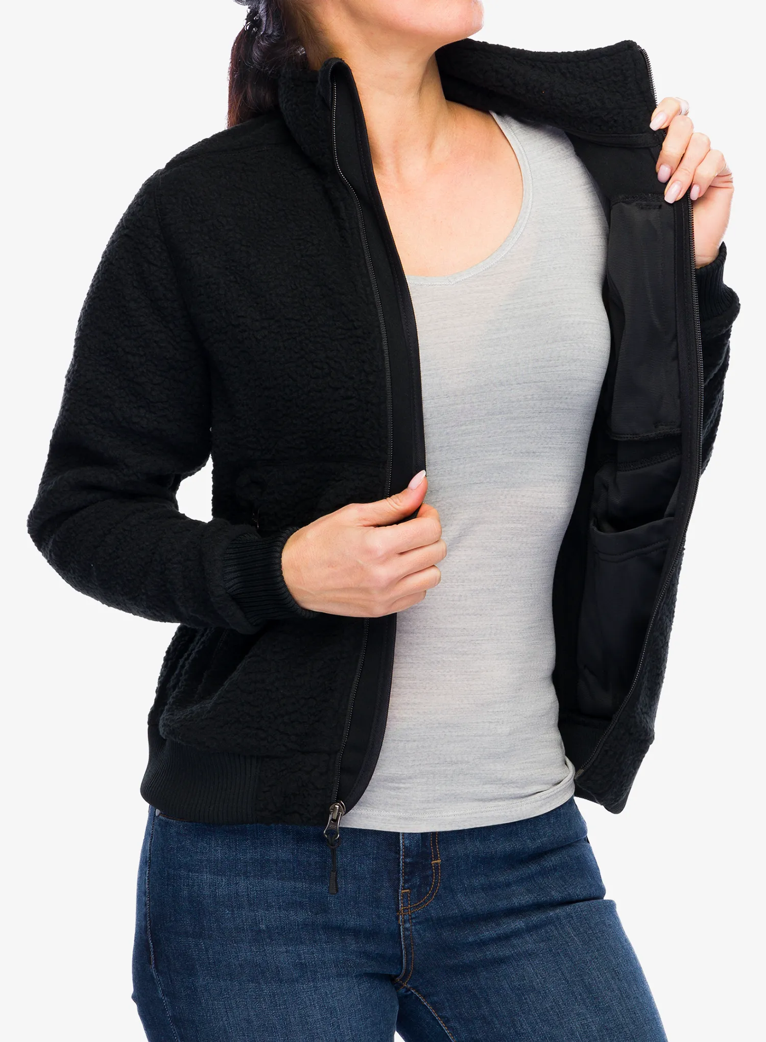Ženski flis Carhartt Fleece Jacket - black