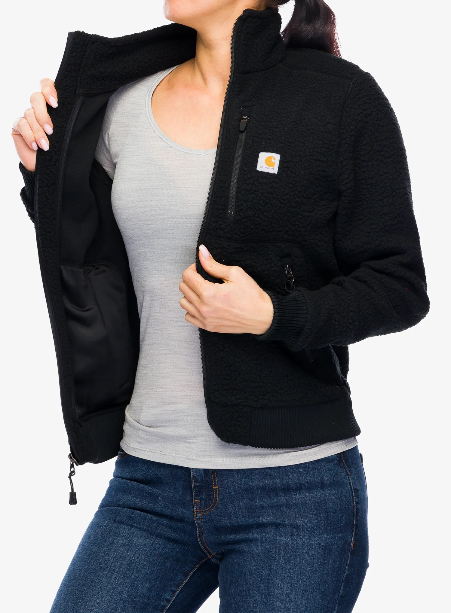 Ženski flis Carhartt Fleece Jacket - black