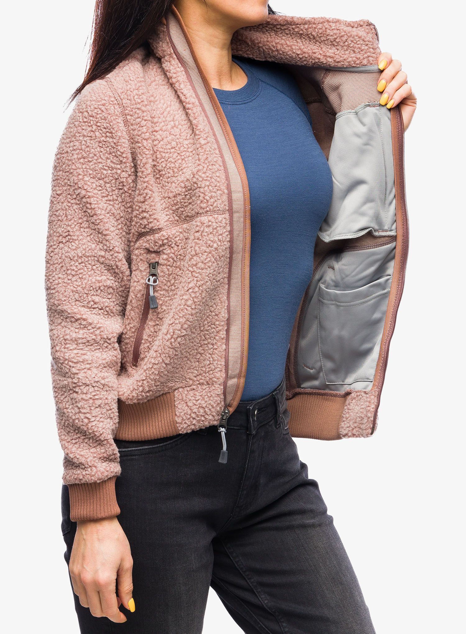 Ženski flis Carhartt Fleece Jacket - nutmeg heather