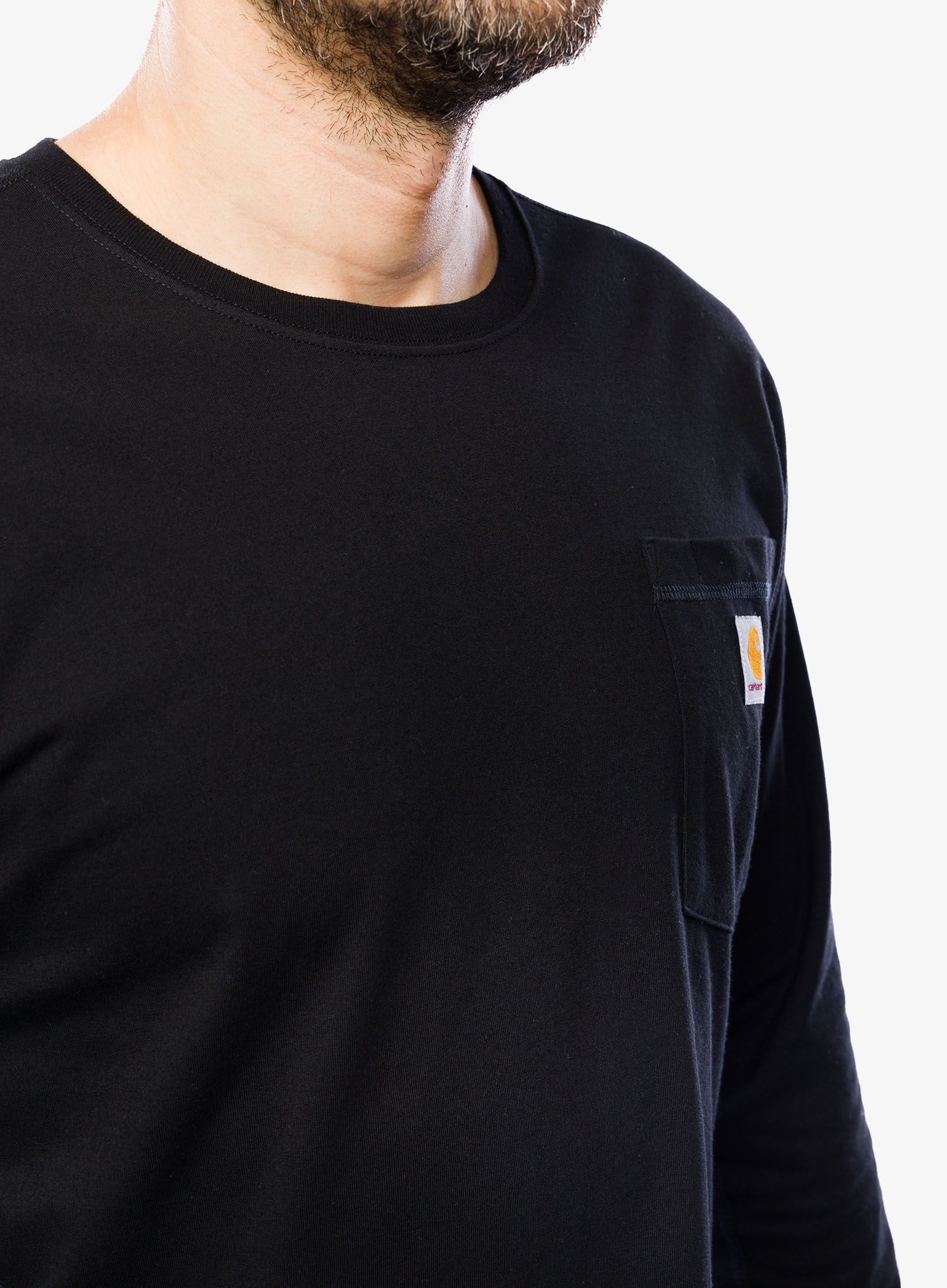 Majica z dolgimi rokavi Carhartt Force Flex Pocket T-Shirt L/S - black