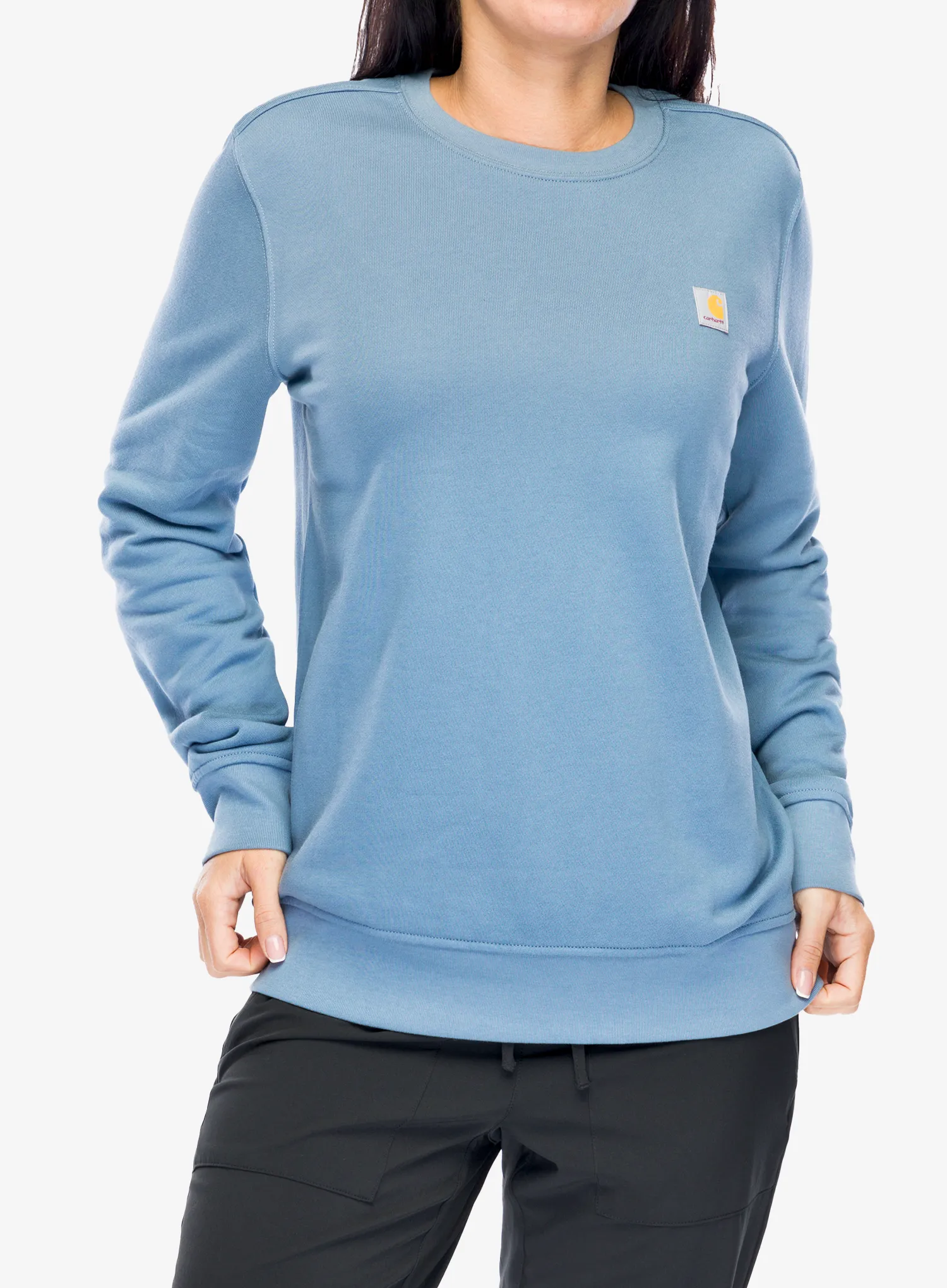 Ženska jopica brez kapuce Carhartt French Terry Crewneck Sweatshirt - thundercloud