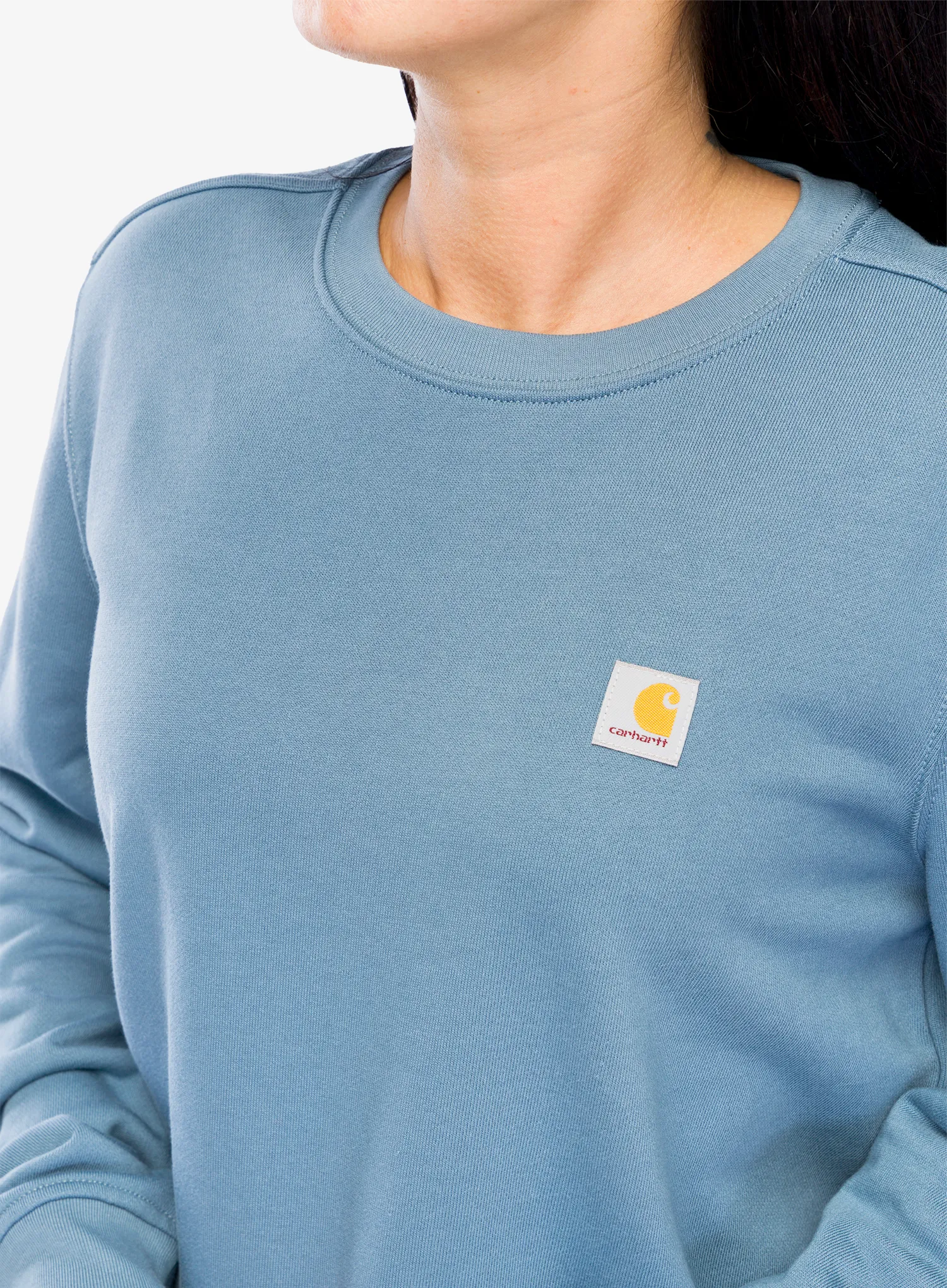 Ženska jopica brez kapuce Carhartt French Terry Crewneck Sweatshirt - thundercloud