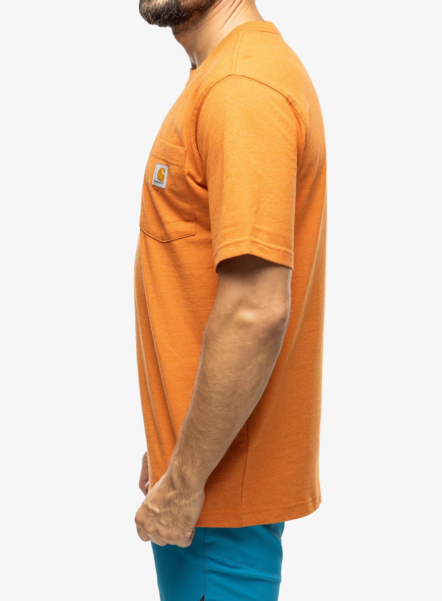Moška majica Carhartt K87 Pocket S/S T-Shirt - marmalade heather