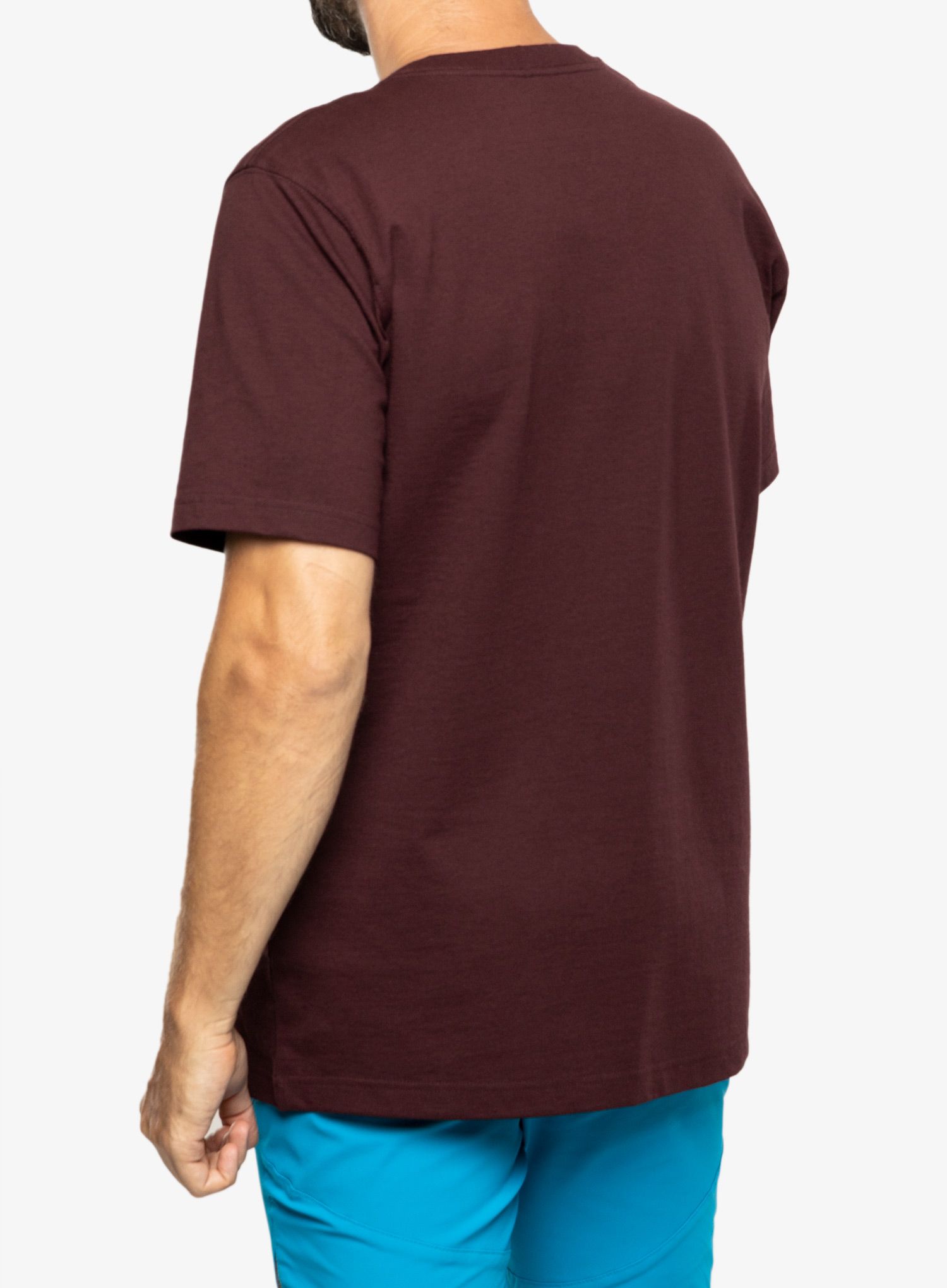 Bombažna majica Carhartt K87 Pocket S/S T-Shirt - port