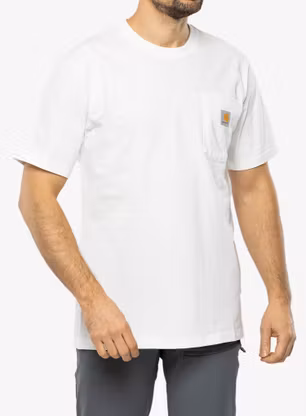 Moška majica Carhartt K87 Pocket S/S T-Shirt - white
