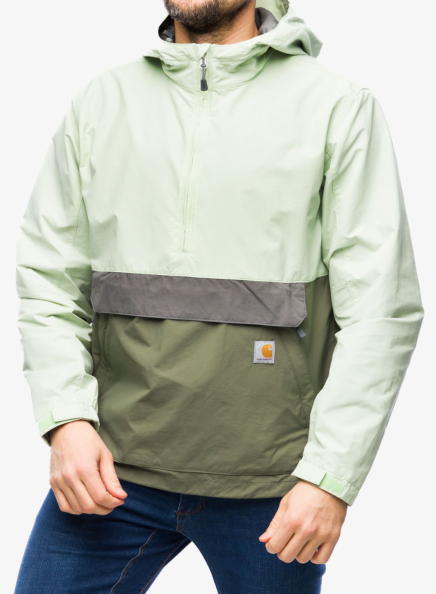 Vetrovka Carhartt Lightweight Packable Anorak - green/dusty olive