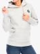 Ženska jopa s kapuco Carhartt Logo Sleeve Graphic Sweatshirt - asphalt heather nep