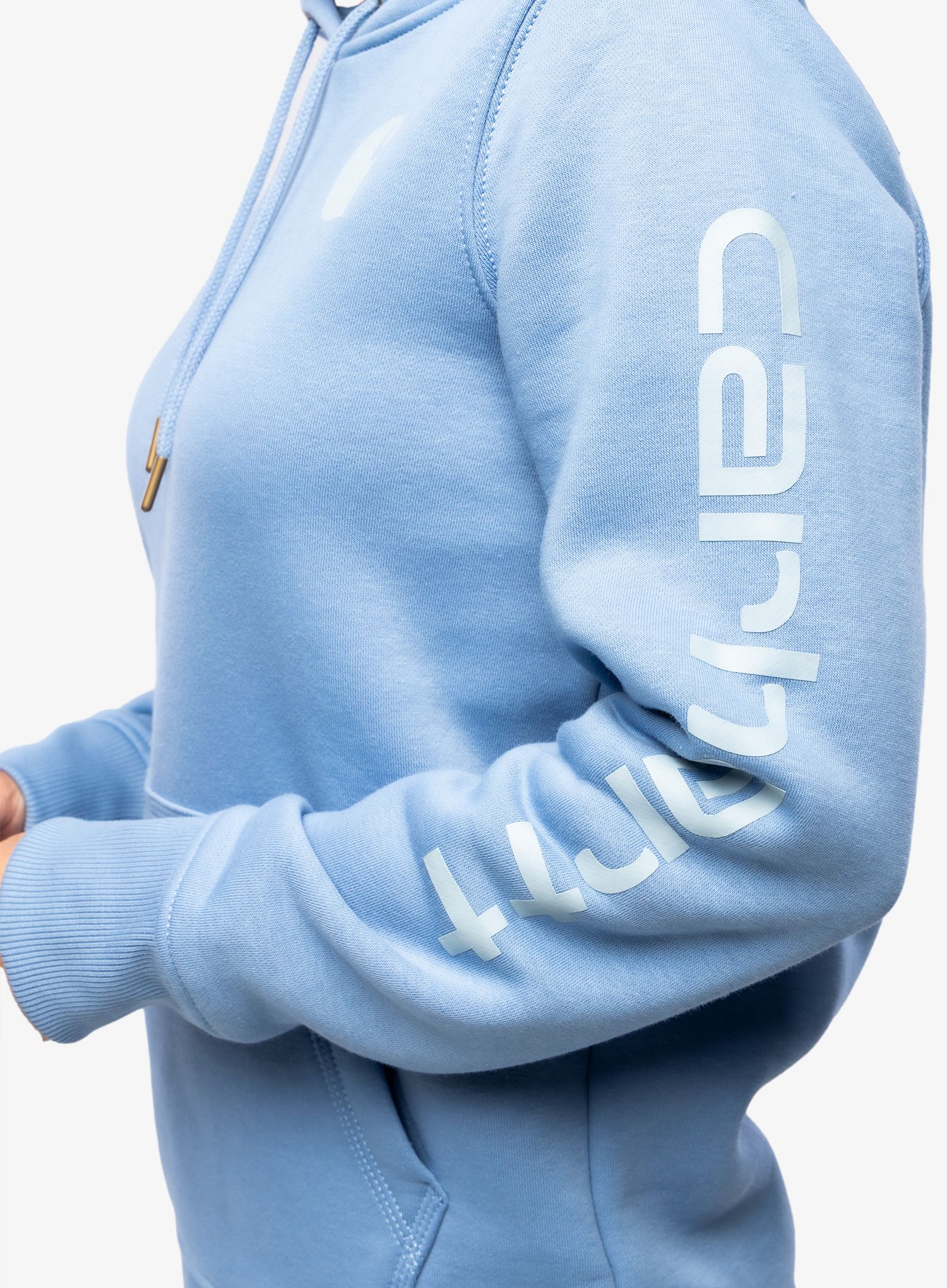 Ženska jopica Carhartt Logo Sleeve Graphic Sweatshirt - skystone