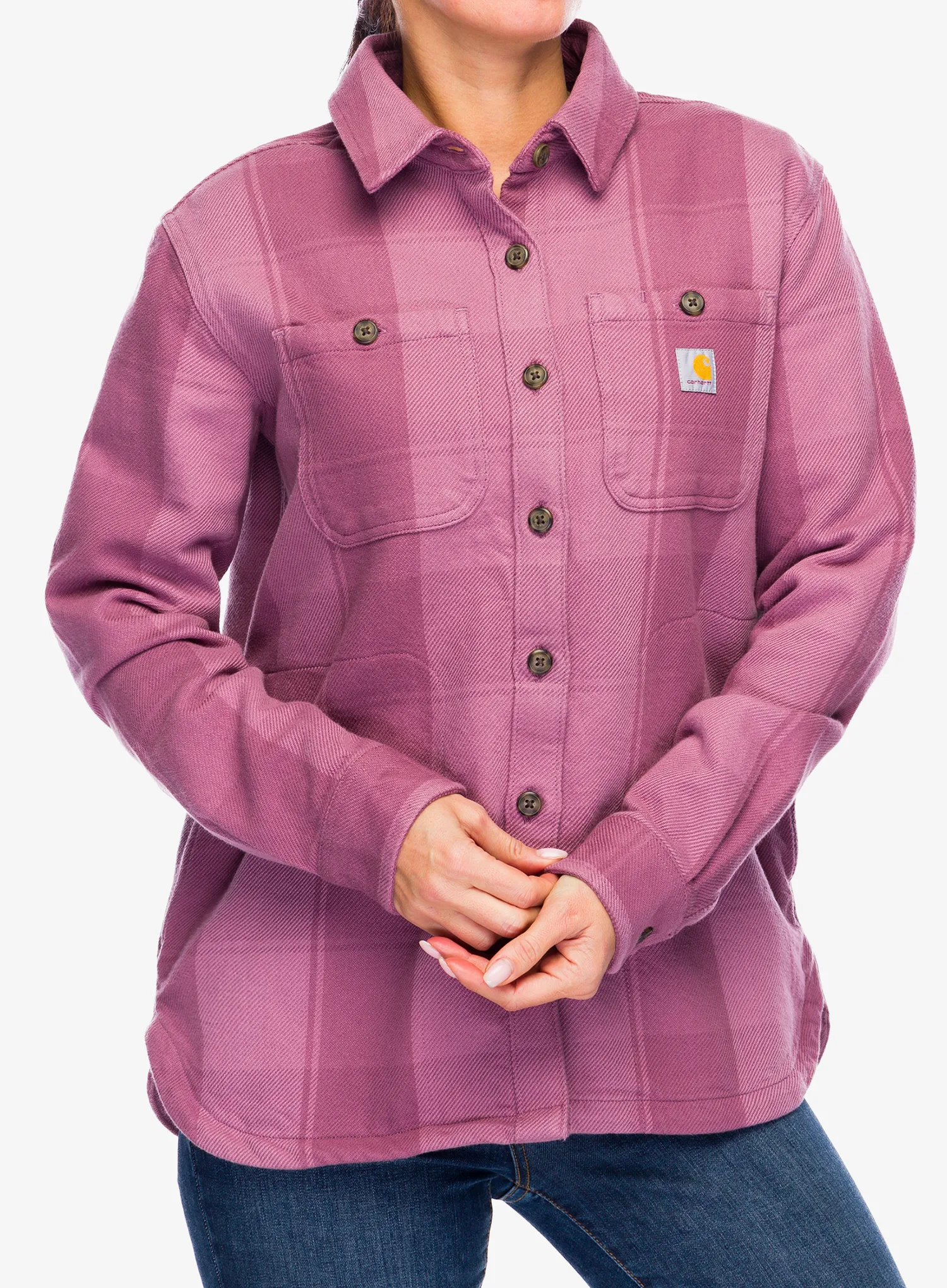 Ženska srajca Carhartt Loose Fit Twill Shirt Jac - woodrose