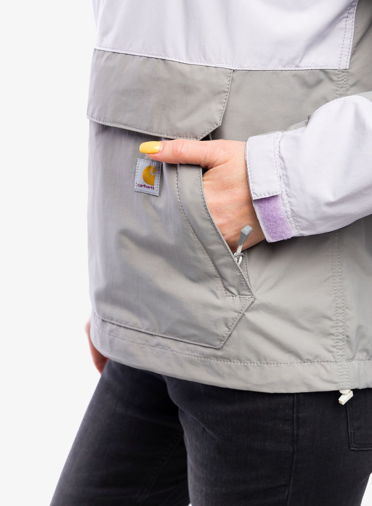 Ženska softshell jakna Carhartt Loose Lightweight Anorak - lilac haze/asphalt