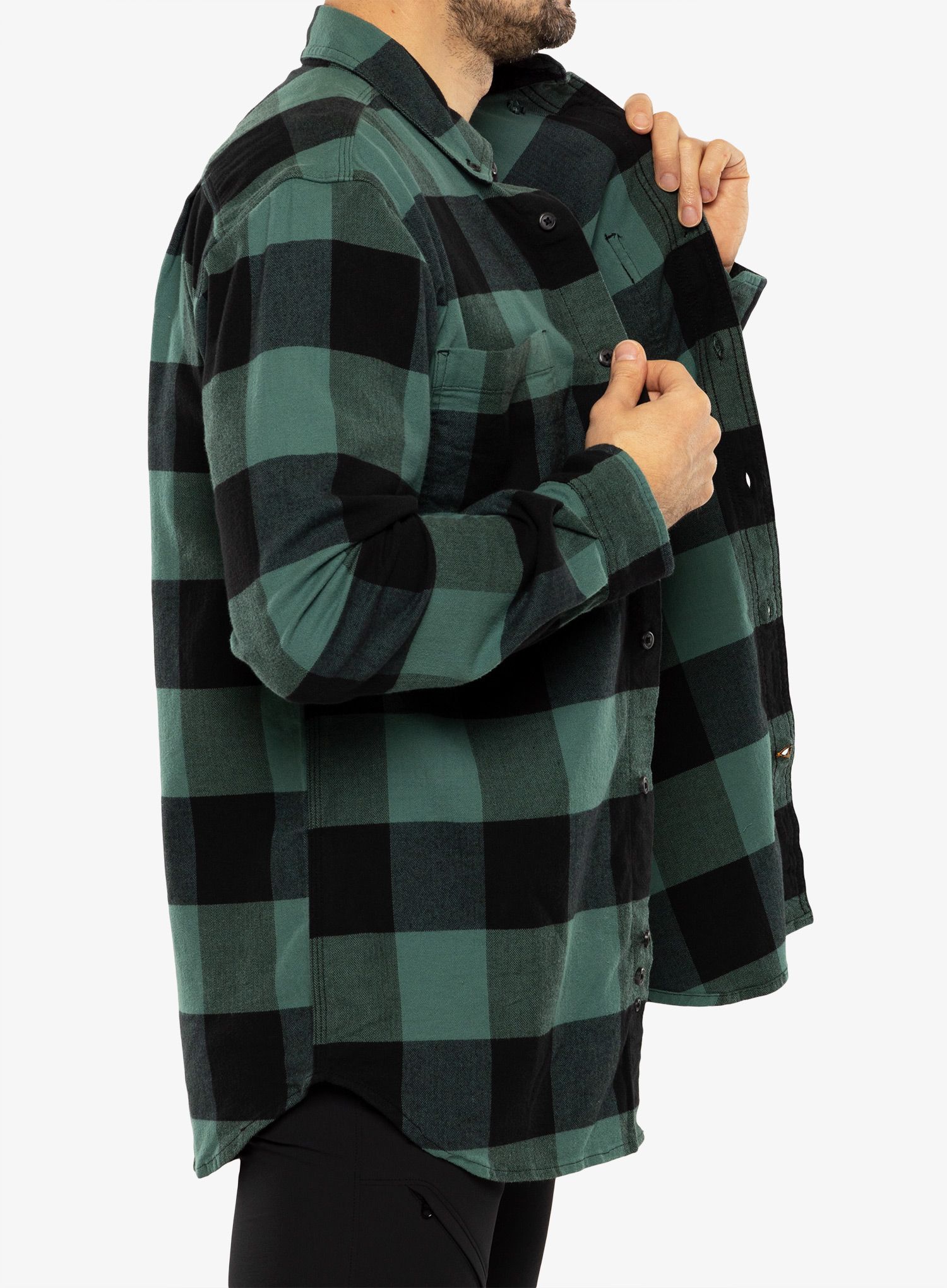 Srajca Carhartt Midweight Flannel L/S Plaid Shirt - slate green