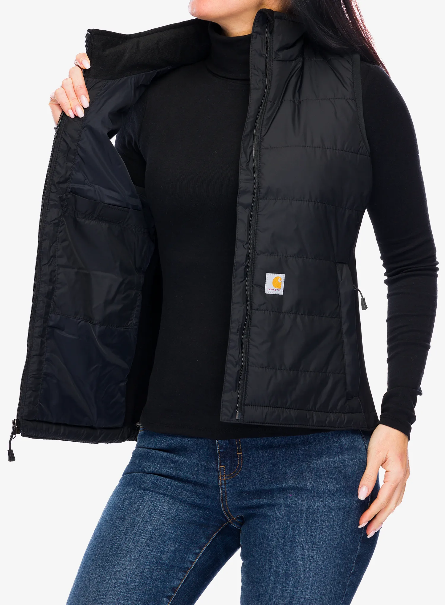 Ženski brezrokavnik Carhartt Relaxed Fit Lightweight Insulated Vest - black