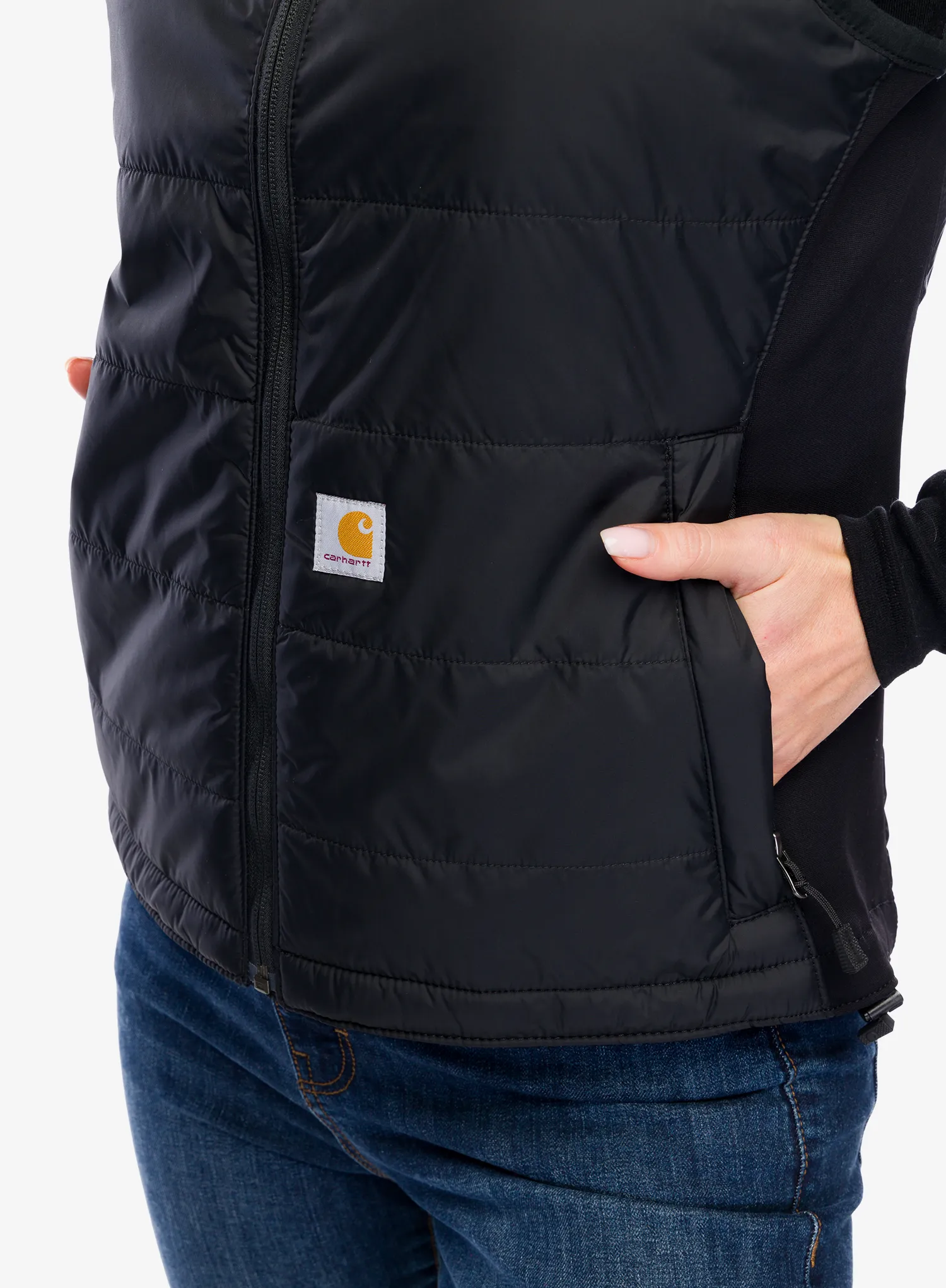 Ženski brezrokavnik Carhartt Relaxed Fit Lightweight Insulated Vest - black