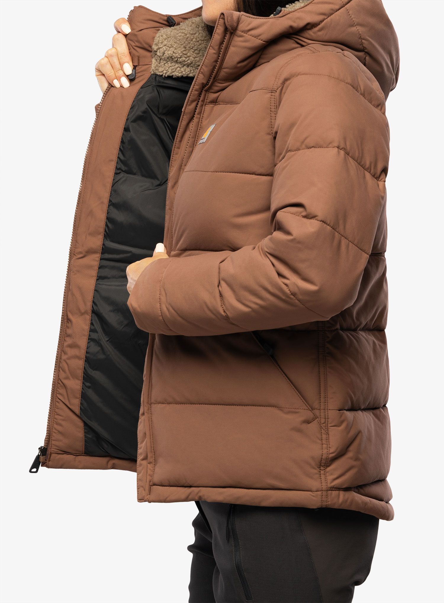 Ženska sintetična jakna Carhartt Relaxed Fit Montana Insulated Jacket - nutmeg