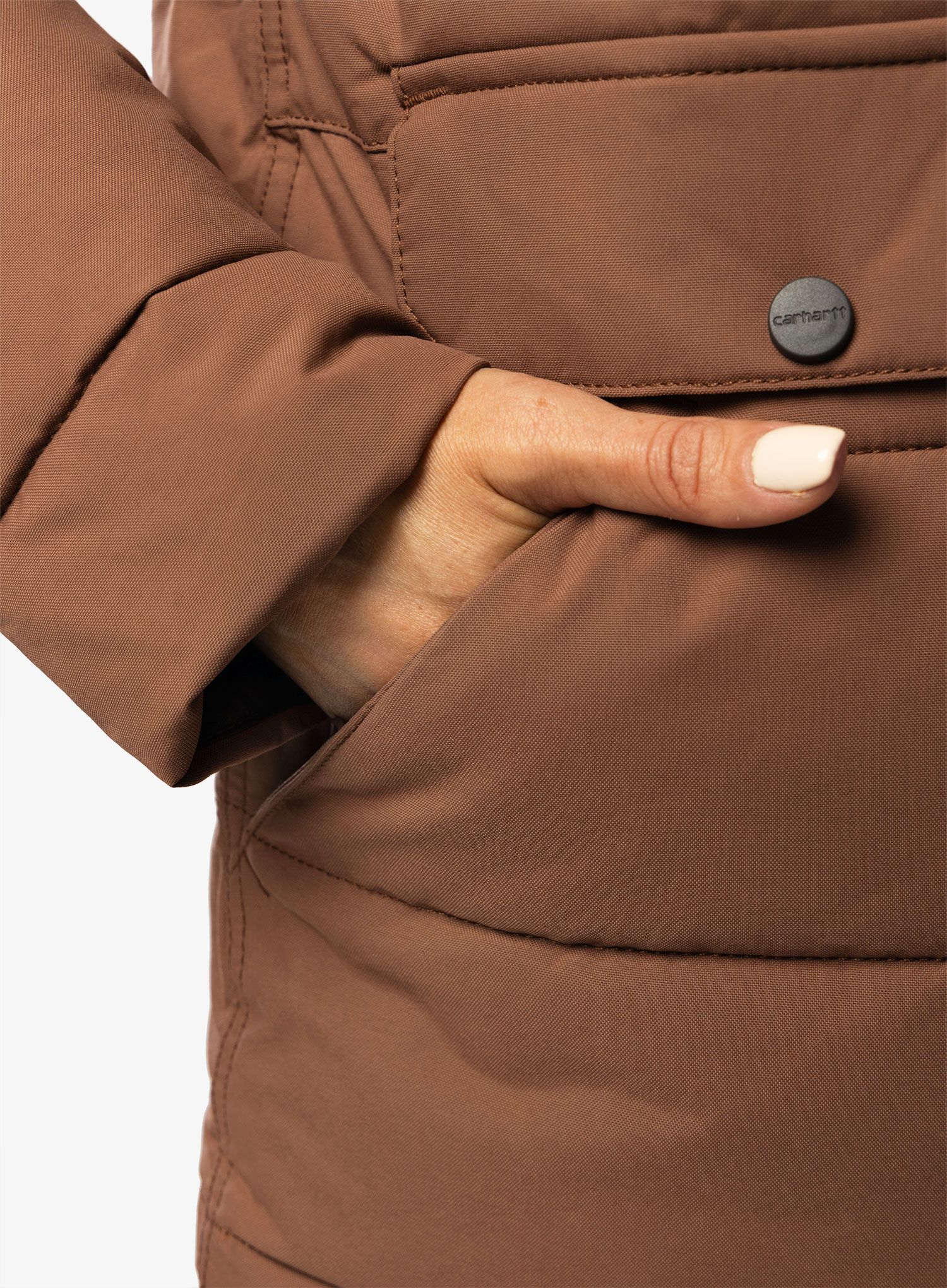 Ženska sintetična jakna Carhartt Relaxed Fit Montana Insulated Jacket - nutmeg