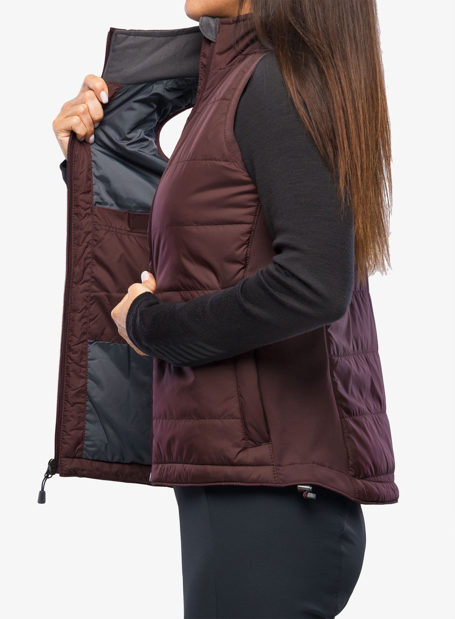 Ženski brezrokavnik Carhartt Relaxed Fit Lightweight Insulated Vest  - blackberry