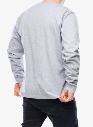 Majica z dolgimi rokavi Carhartt Sleeve Logo T-Shirt L/S - heather grey