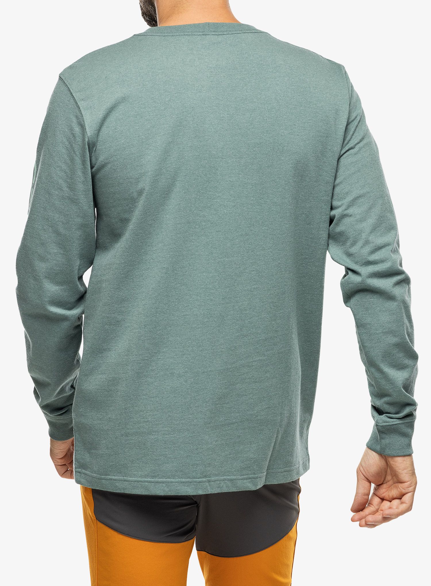 Puloverji brez kapuce Carhartt Sleeve Logo T-Shirt L/S - sea pine heather
