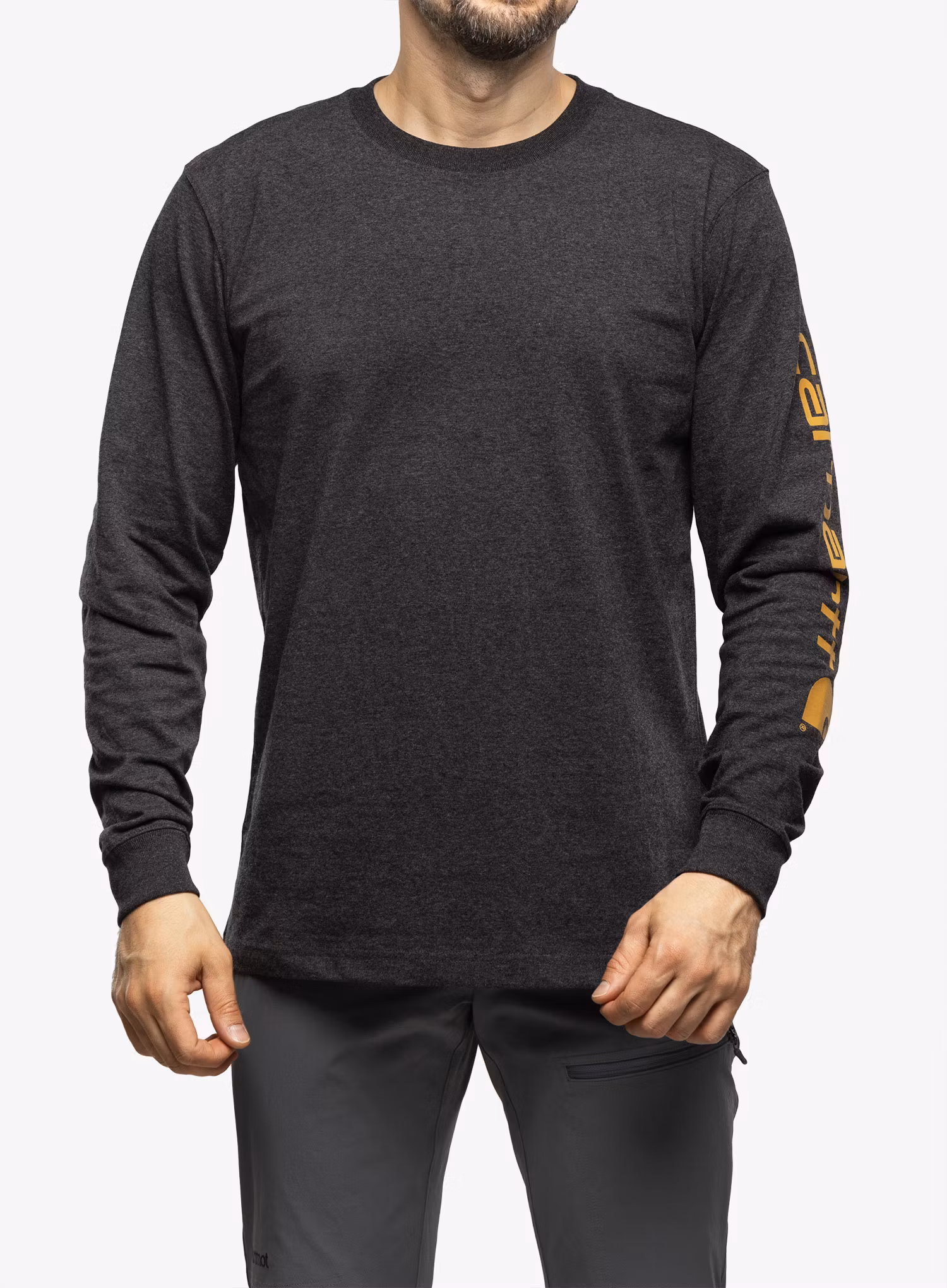 Majica z dolgimi rokavi Carhartt Sleeve Logo T-Shirt L/S - carbon heather