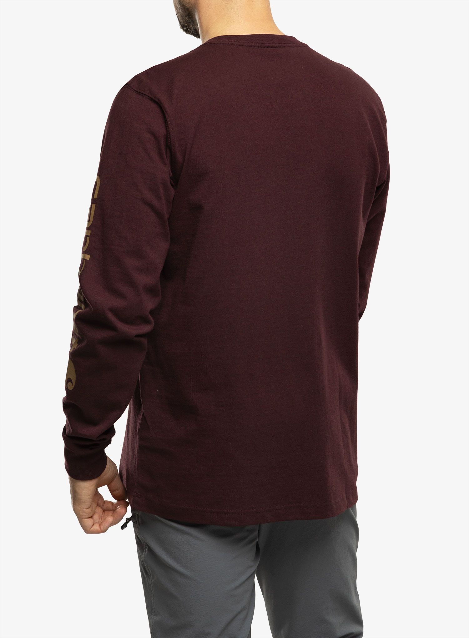 Majica z dolgimi rokavi Carhartt Sleeve Logo T-Shirt L/S - port