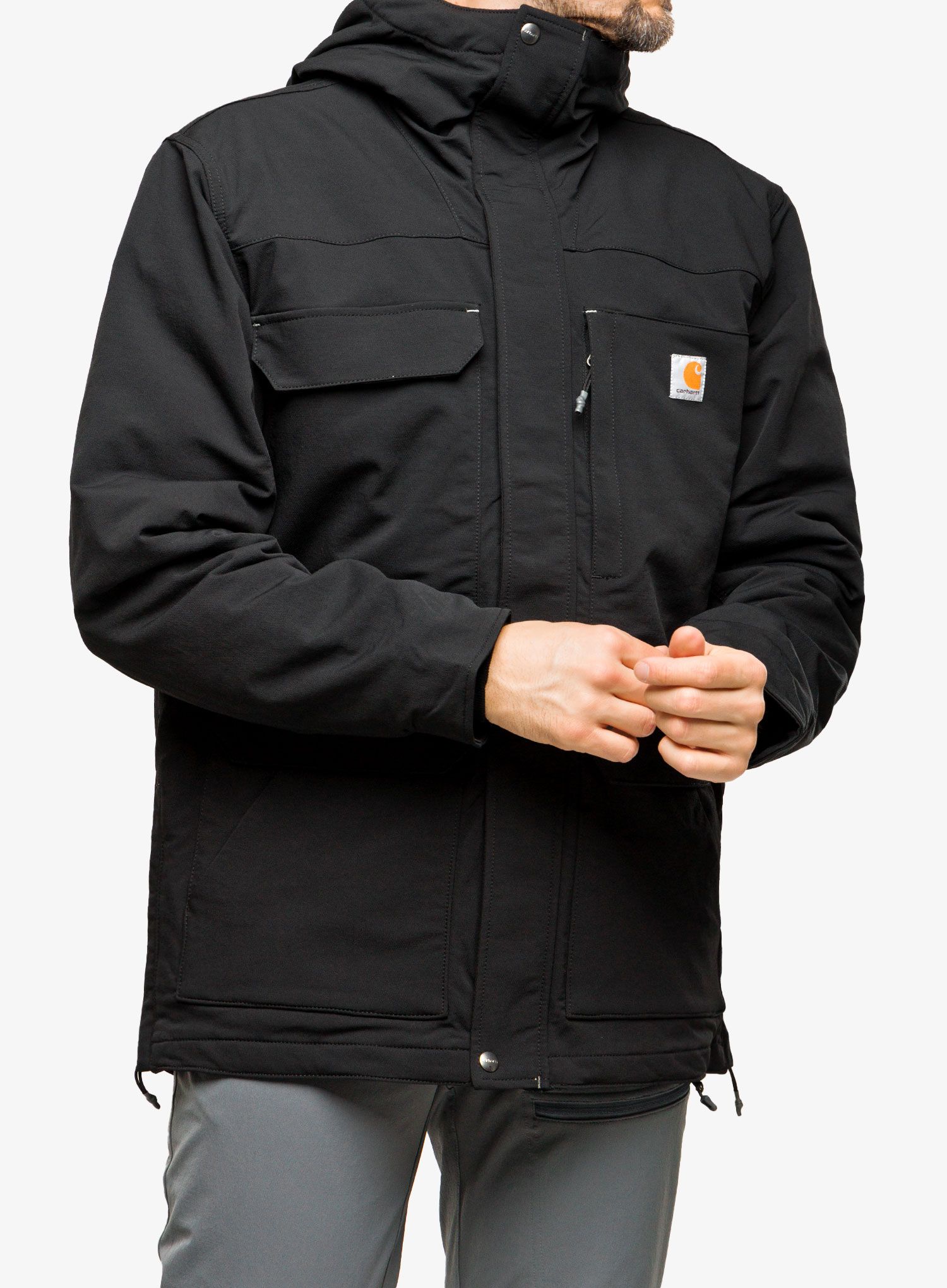 Sintetična jakna Carhartt Super Dux Bonded Chore Coat - black