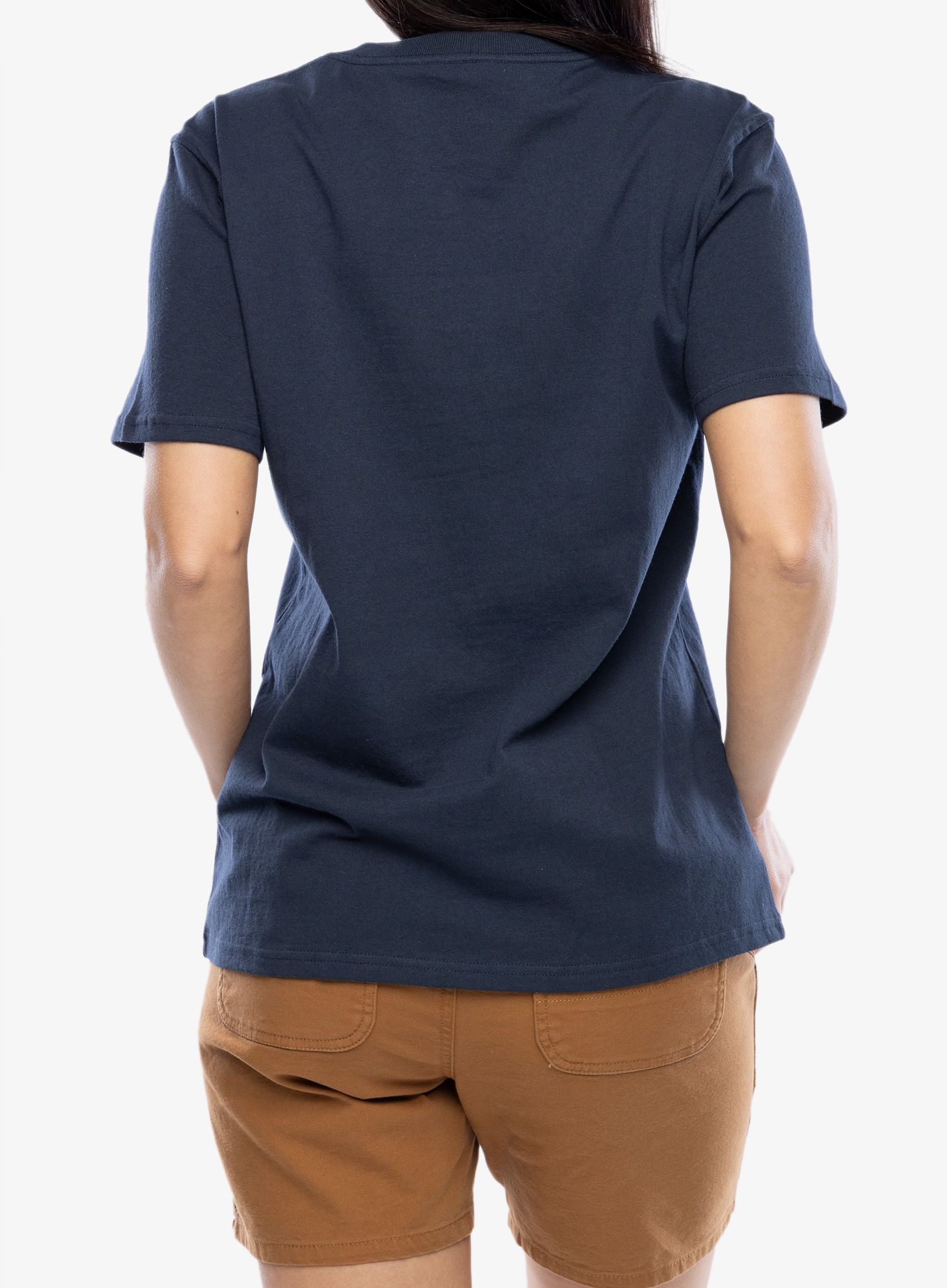 Bombažna majica moška Carhartt Workwear Pocket S/S T-Shirt - navy
