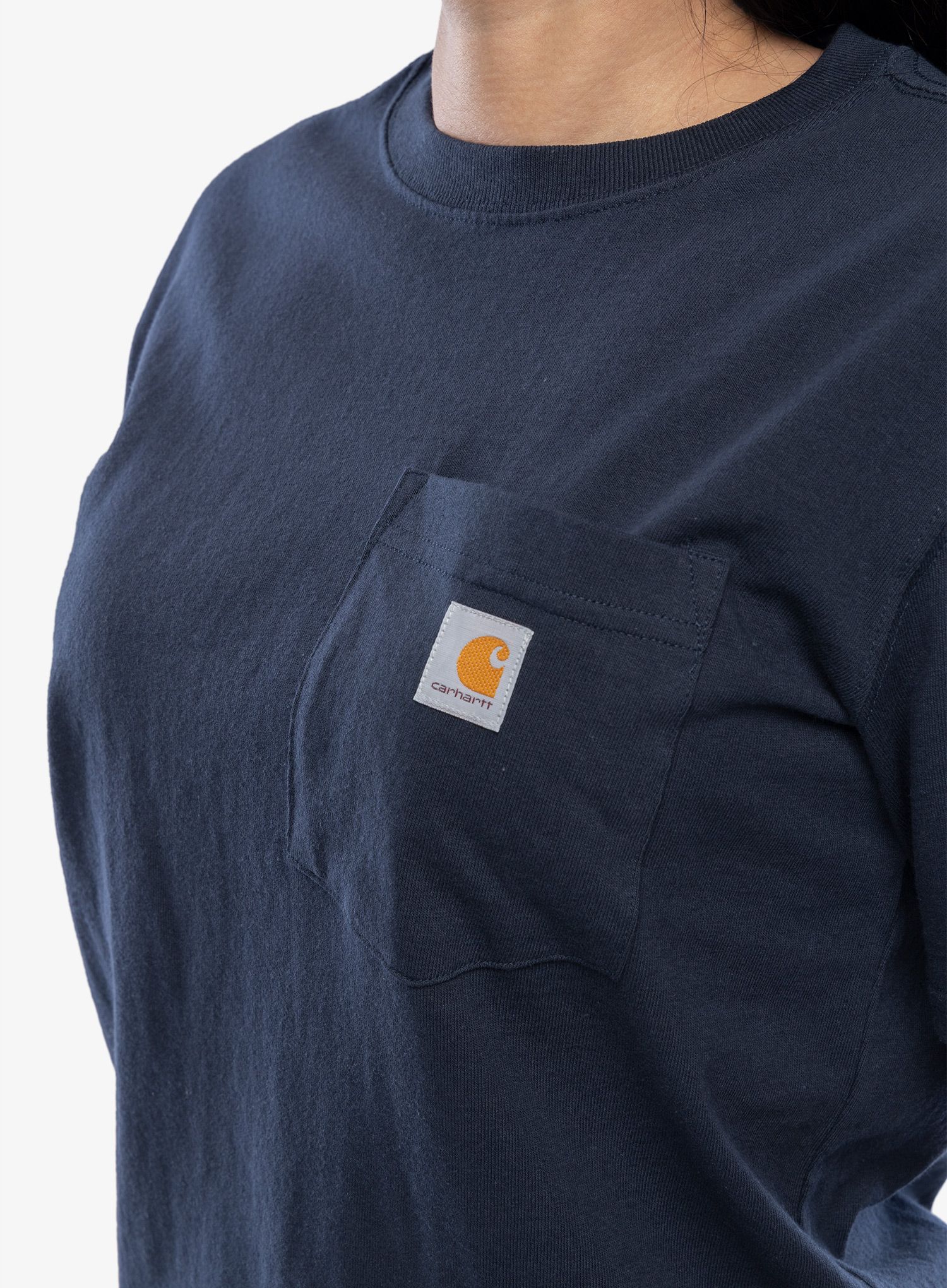 Bombažna majica moška Carhartt Workwear Pocket S/S T-Shirt - navy