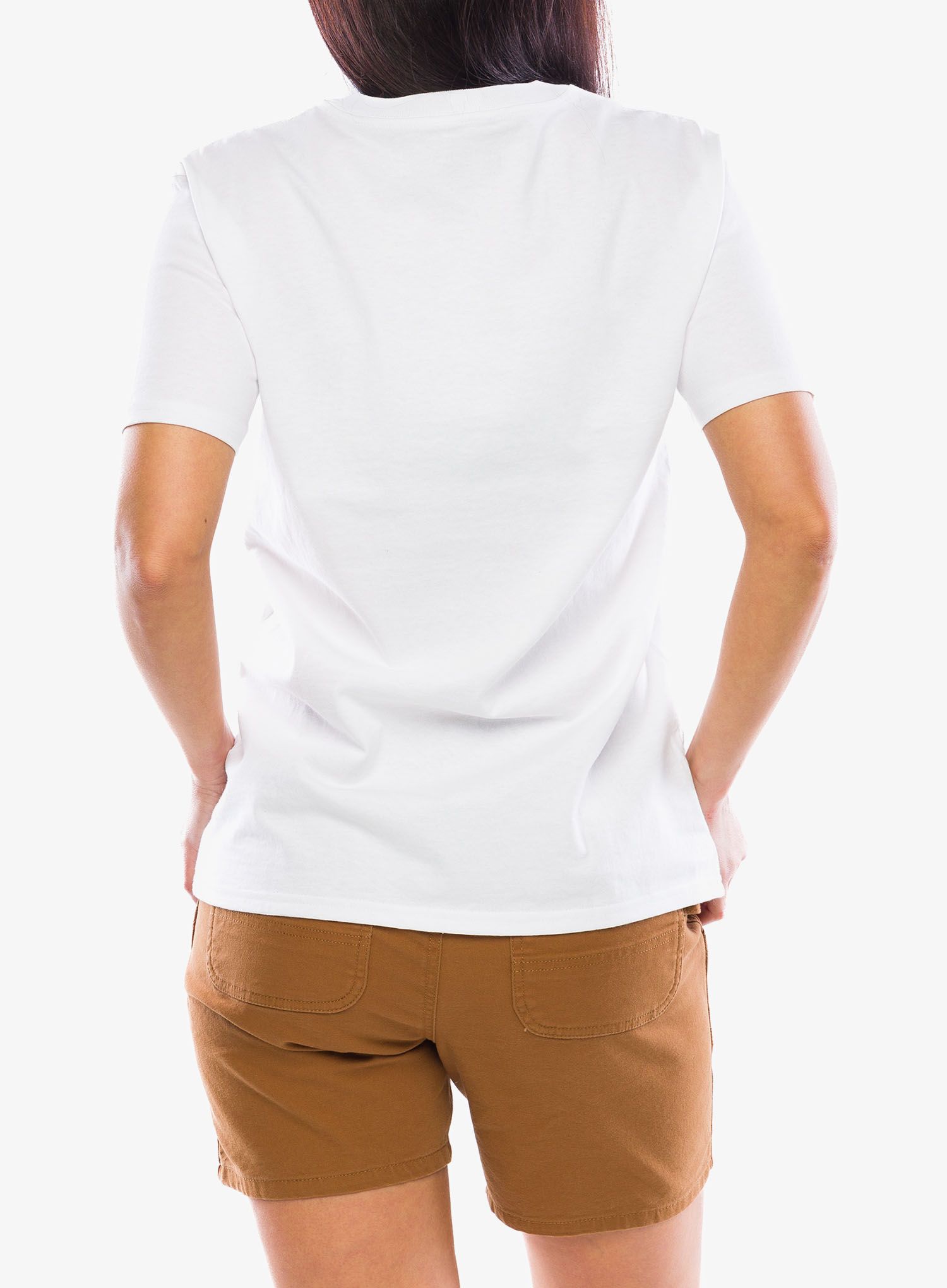 Ženska bombažna majica Carhartt Workwear Pocket S/S T-Shirt - white