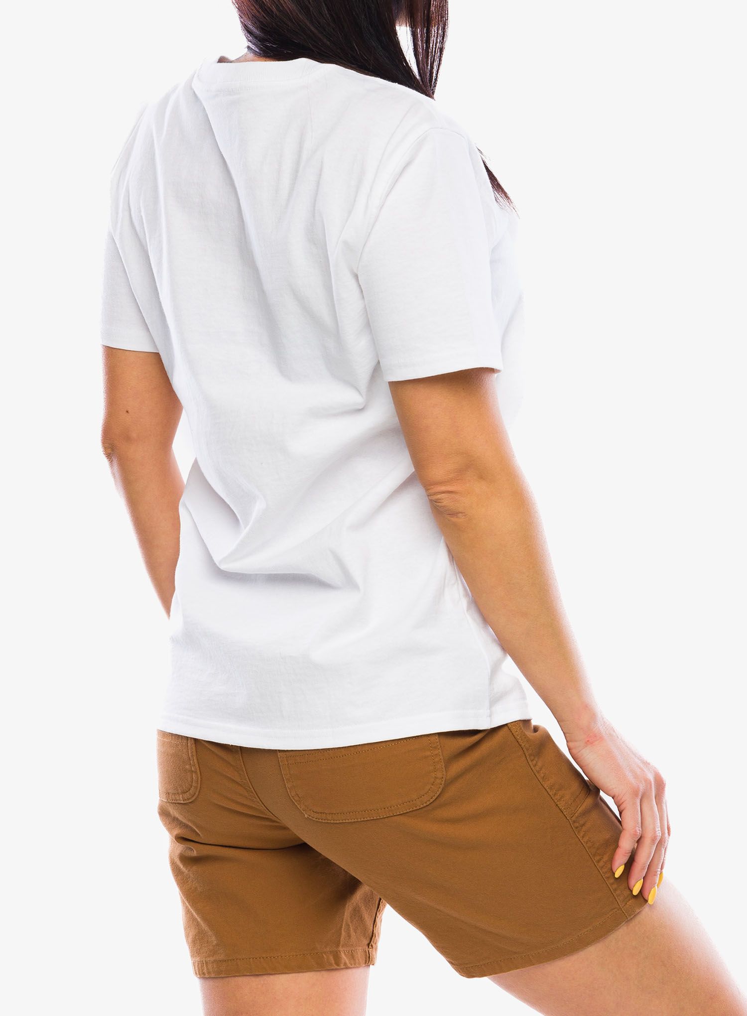 Ženska bombažna majica Carhartt Workwear Pocket S/S T-Shirt - white