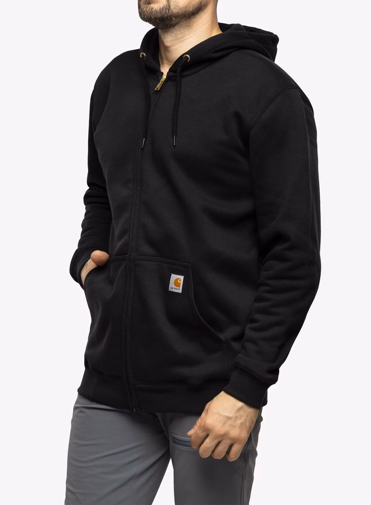 Jopica s kapuco Carhartt Zip Hooded Sweatshirt - black