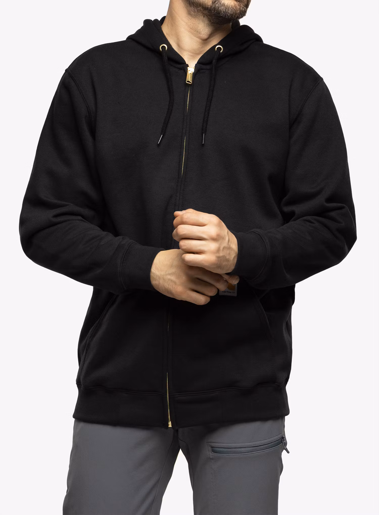 Jopica s kapuco Carhartt Zip Hooded Sweatshirt - black