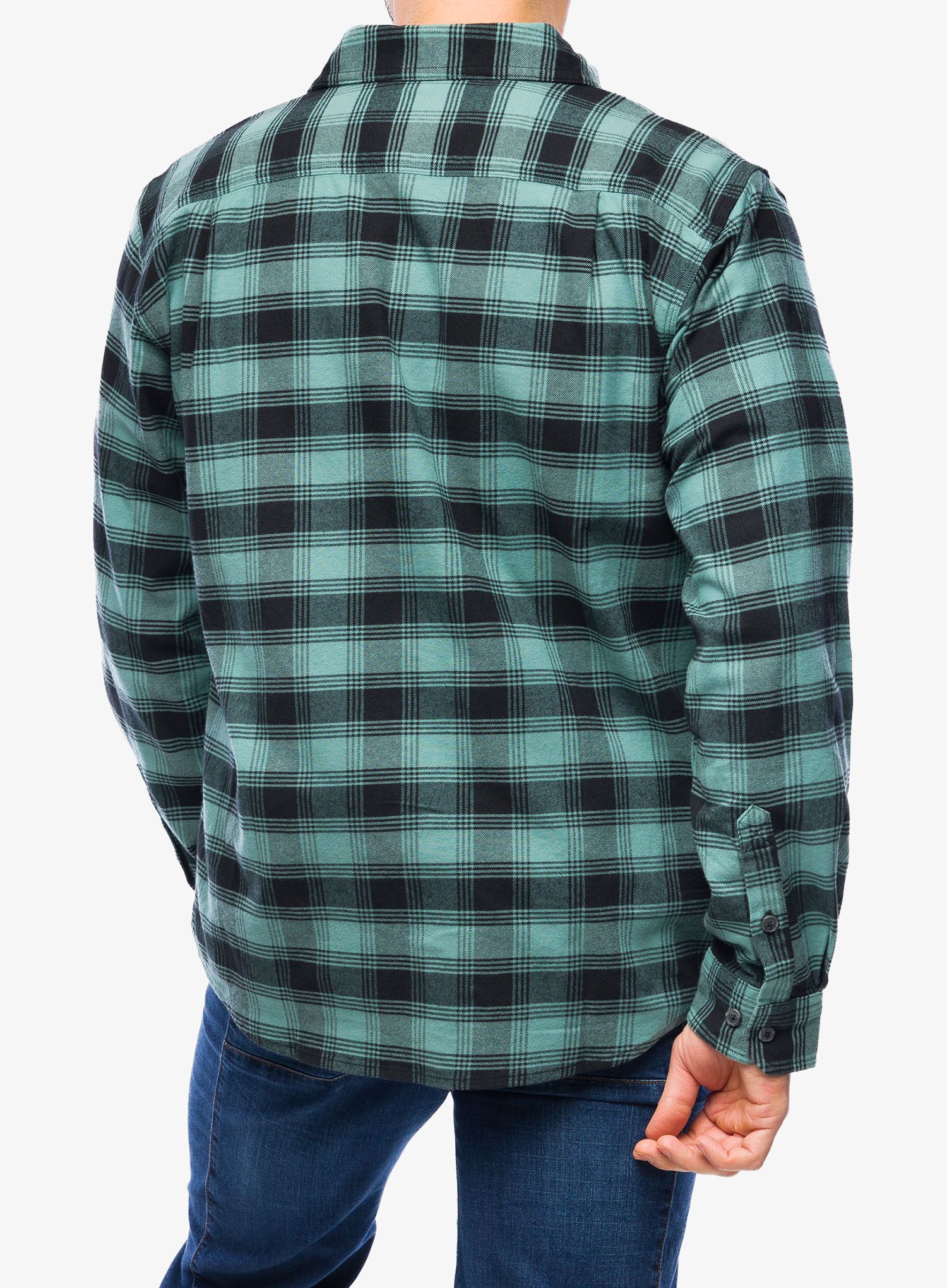 Pohodniška srajca Cartartt Flannel L/S Plaid Shirt - sea pine