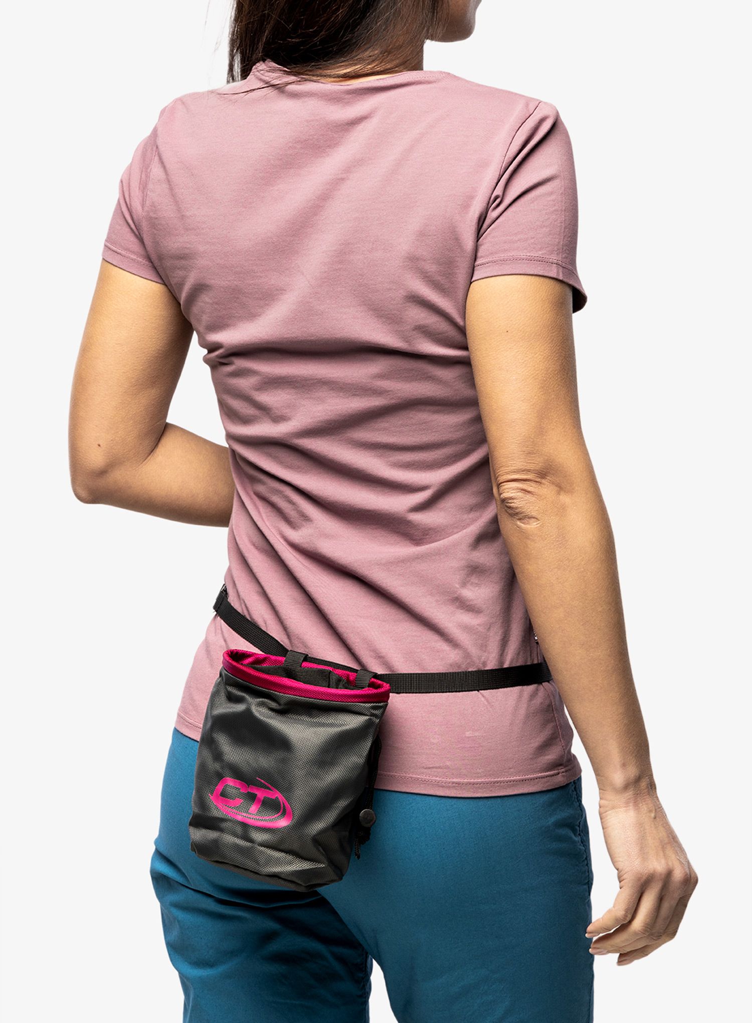 Vrečka za magnezij Climbing Technology/SKYLOTEC Cylinder - anthracite/cyclamen