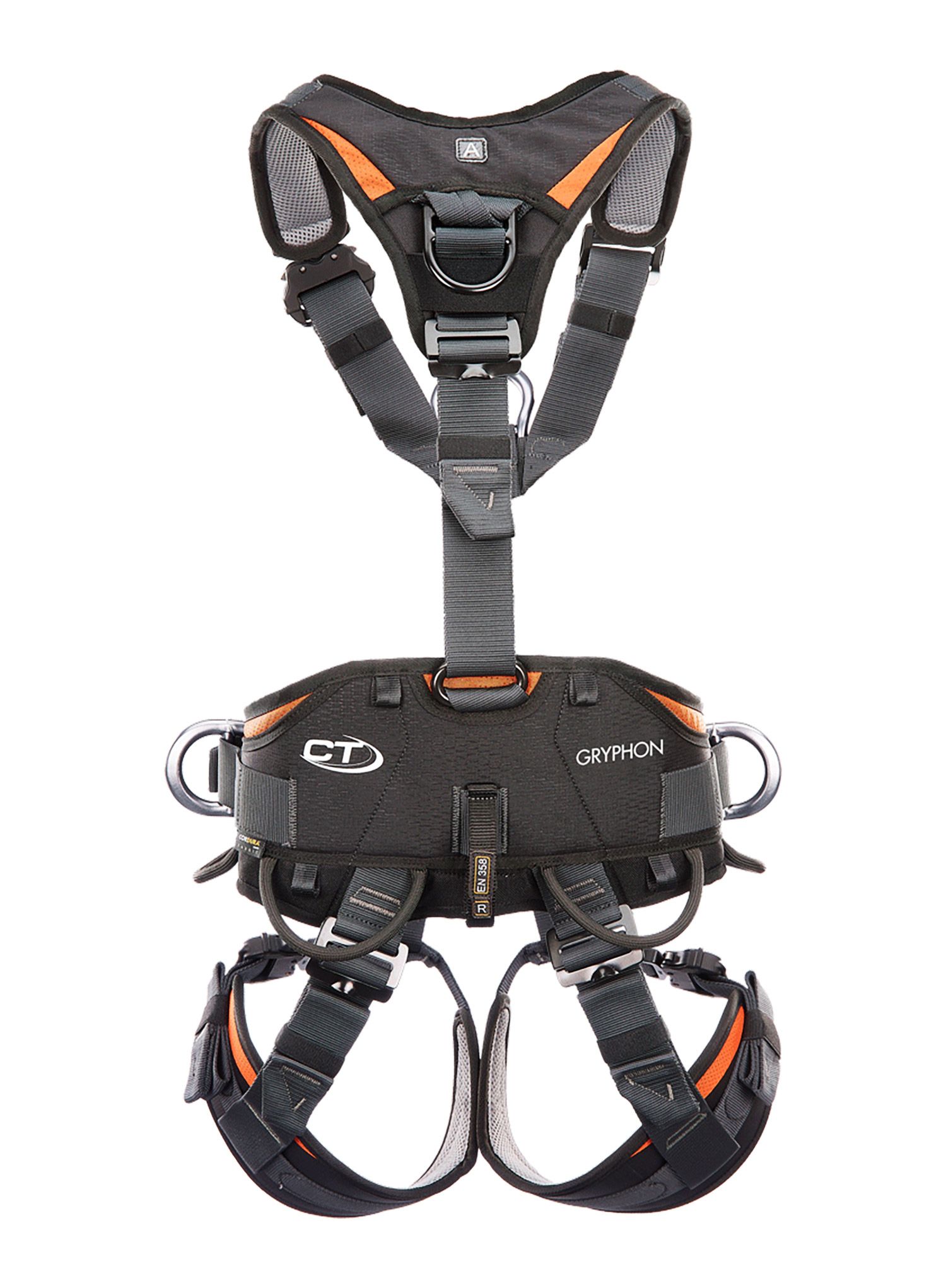Plezalni pas Climbing Technology/SKYLOTEC Gryphon Ascender - black/orange