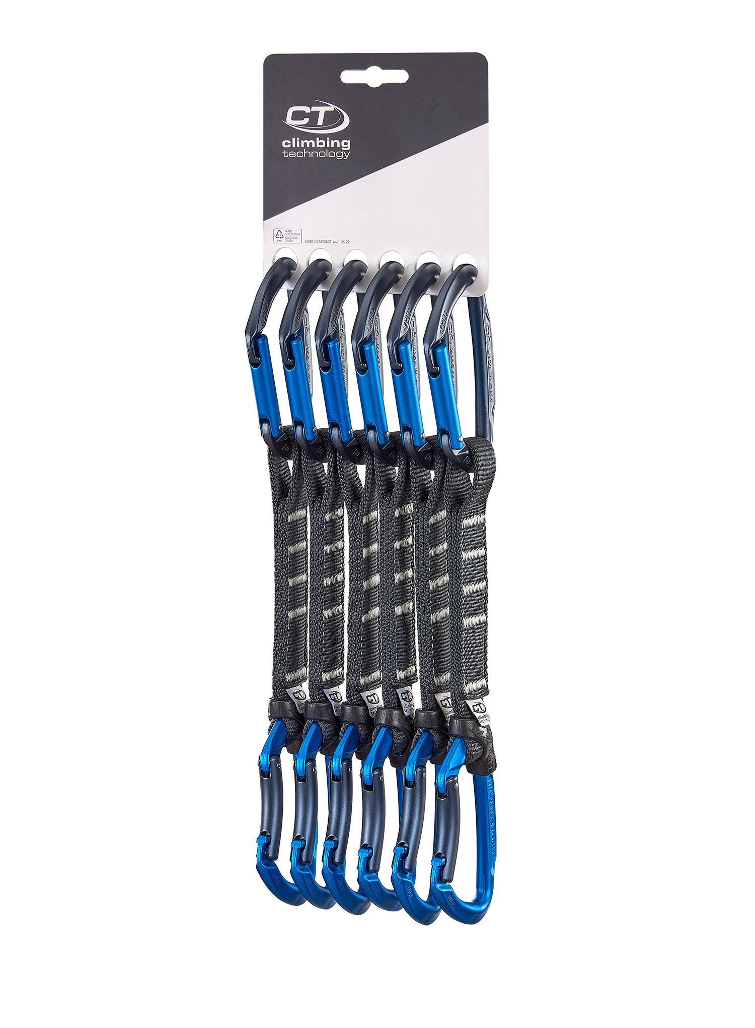Sistem vponk Climbing Technology/SKYLOTEC Lime Set NY Pro 17 cm 6-Pack - anthracite/electricblue