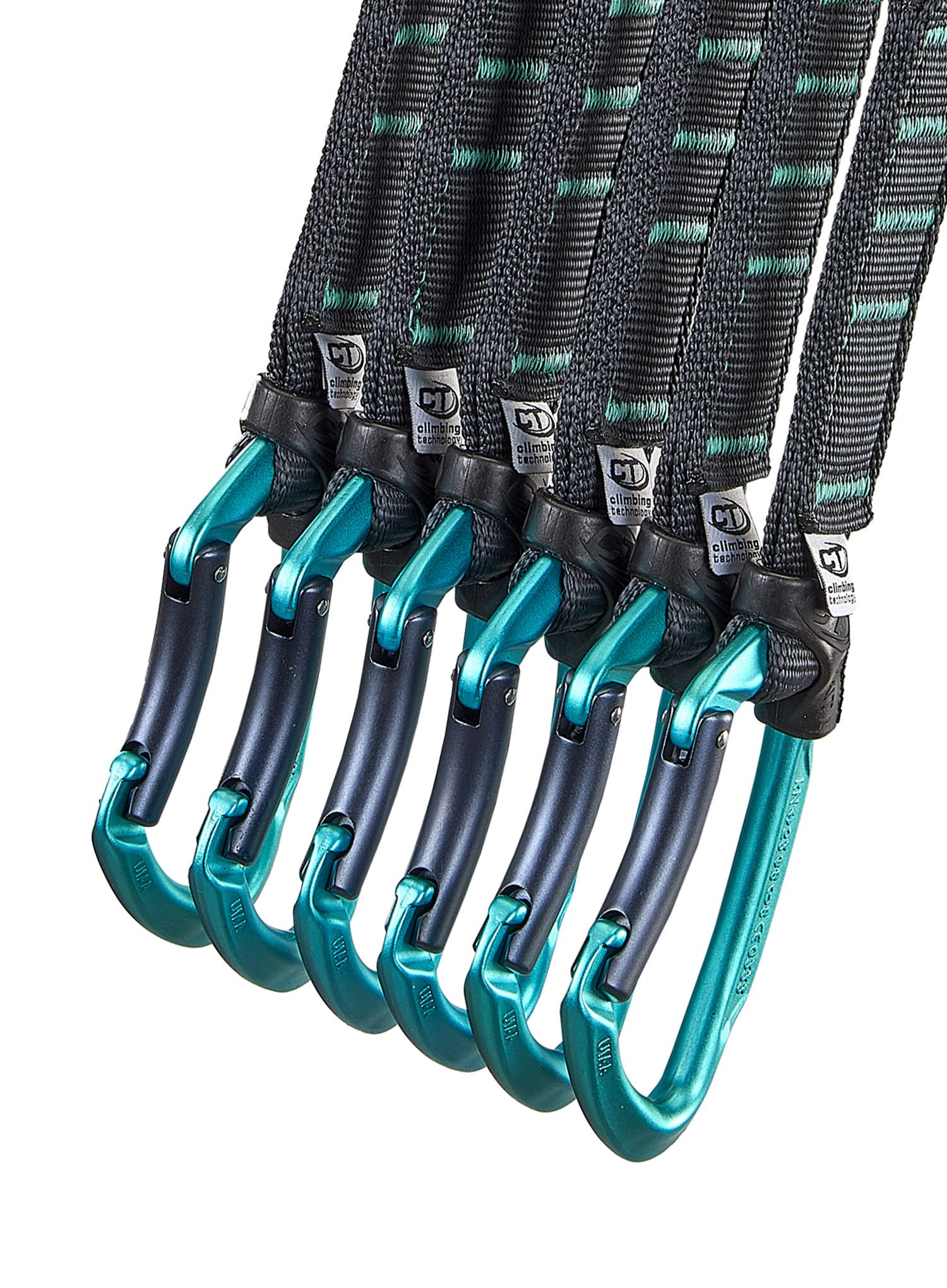 Sistem vponk Climbing Technology/SKYLOTEC Lime Set NY Pro 17 cm 6-Pack - antracite/aquamarine