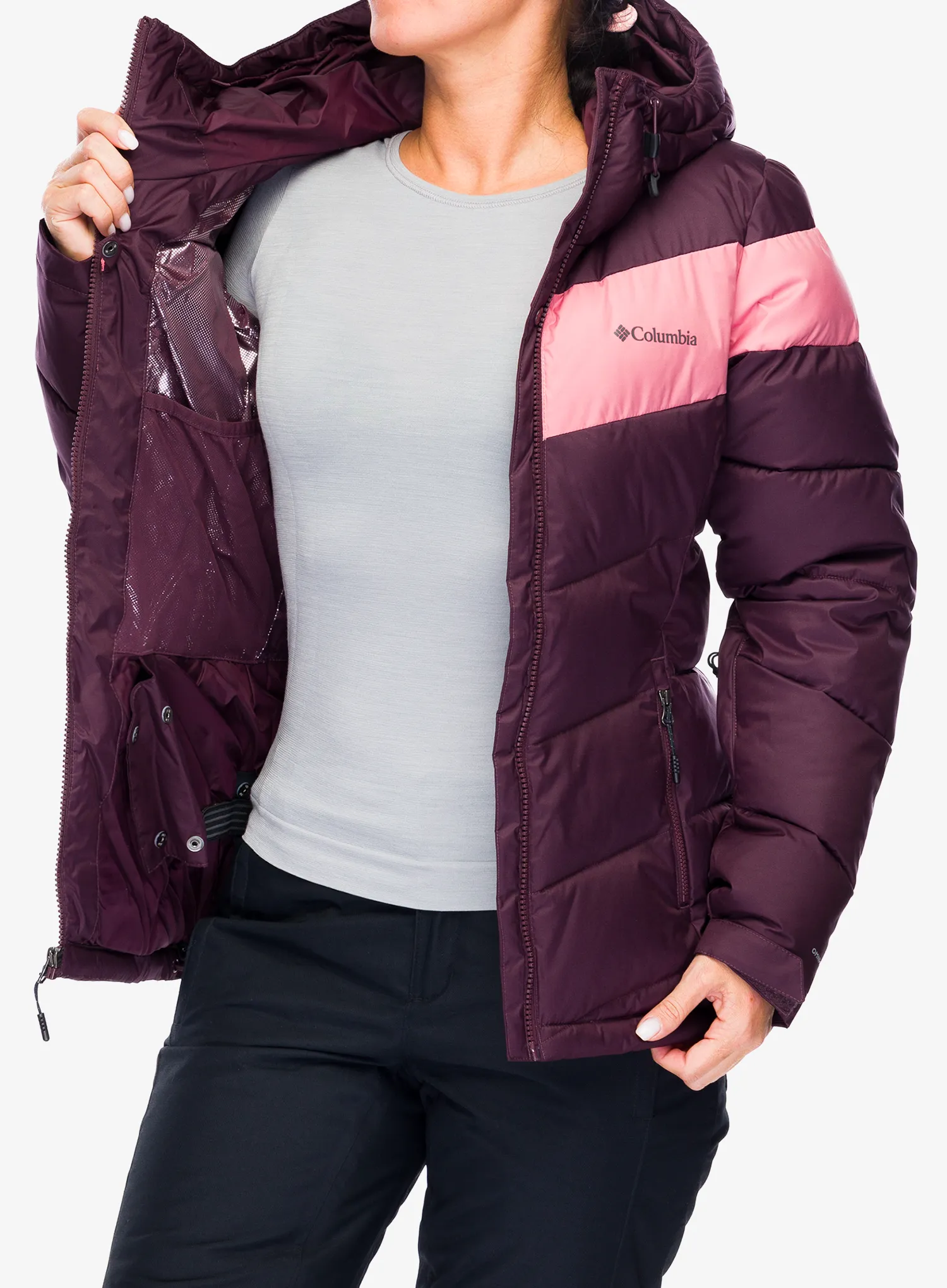Ženska sintetična jakna Columbia Abbott Peak II Insulated Jacket - moonvista/pink agave