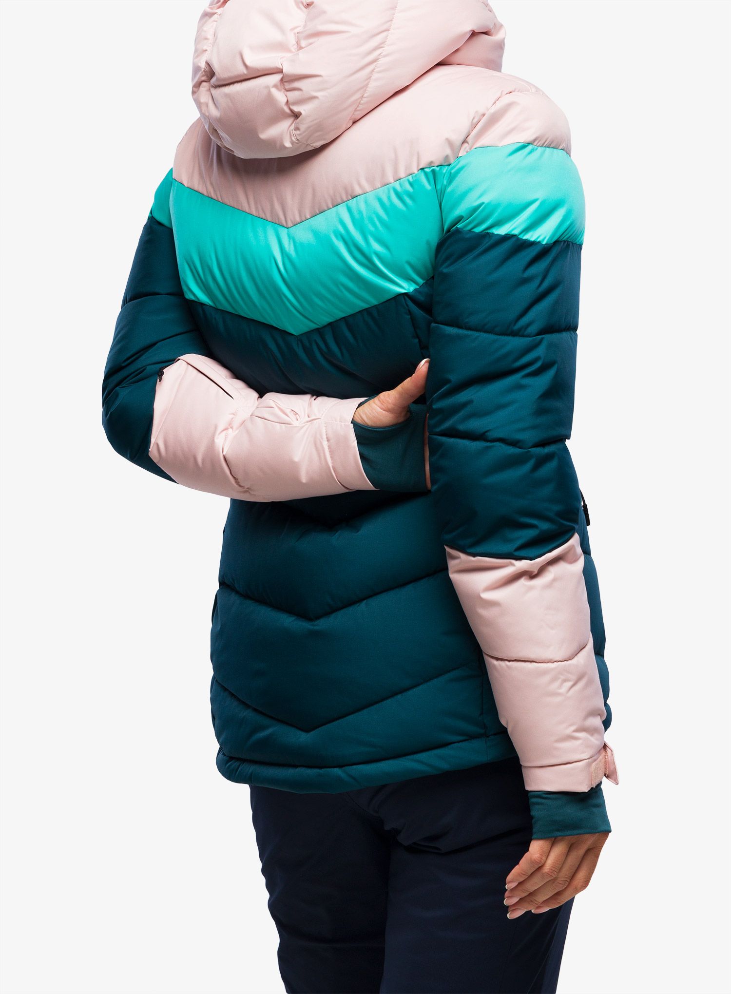 Ženska smučarska jakna Columbia Abbott Peak Insulated Jacket - night wave/dusty pink/aqua