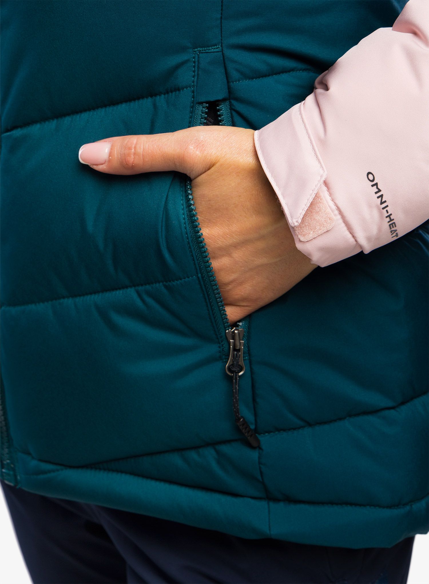 Ženska smučarska jakna Columbia Abbott Peak Insulated Jacket - night wave/dusty pink/aqua