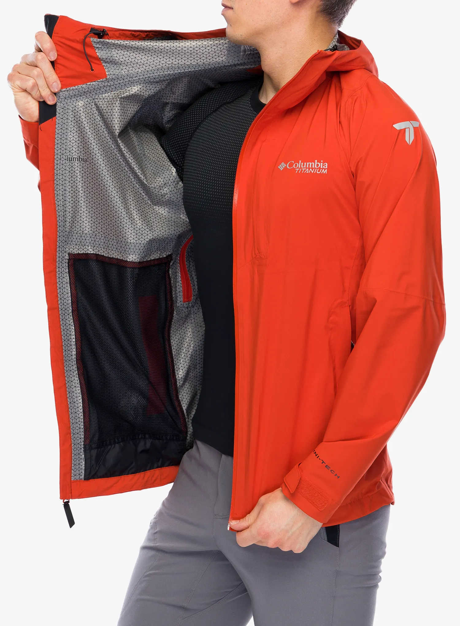 Nepremočljiva jakna Columbia Ampli-Dry II Shell - spicy