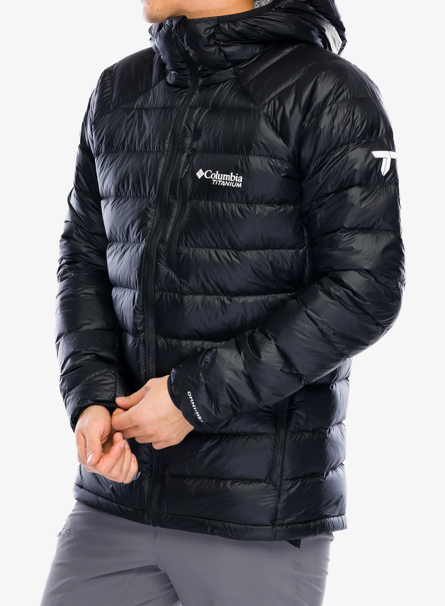 Puhovka Columbia Arctic Crest Down Hooded Jacket - black