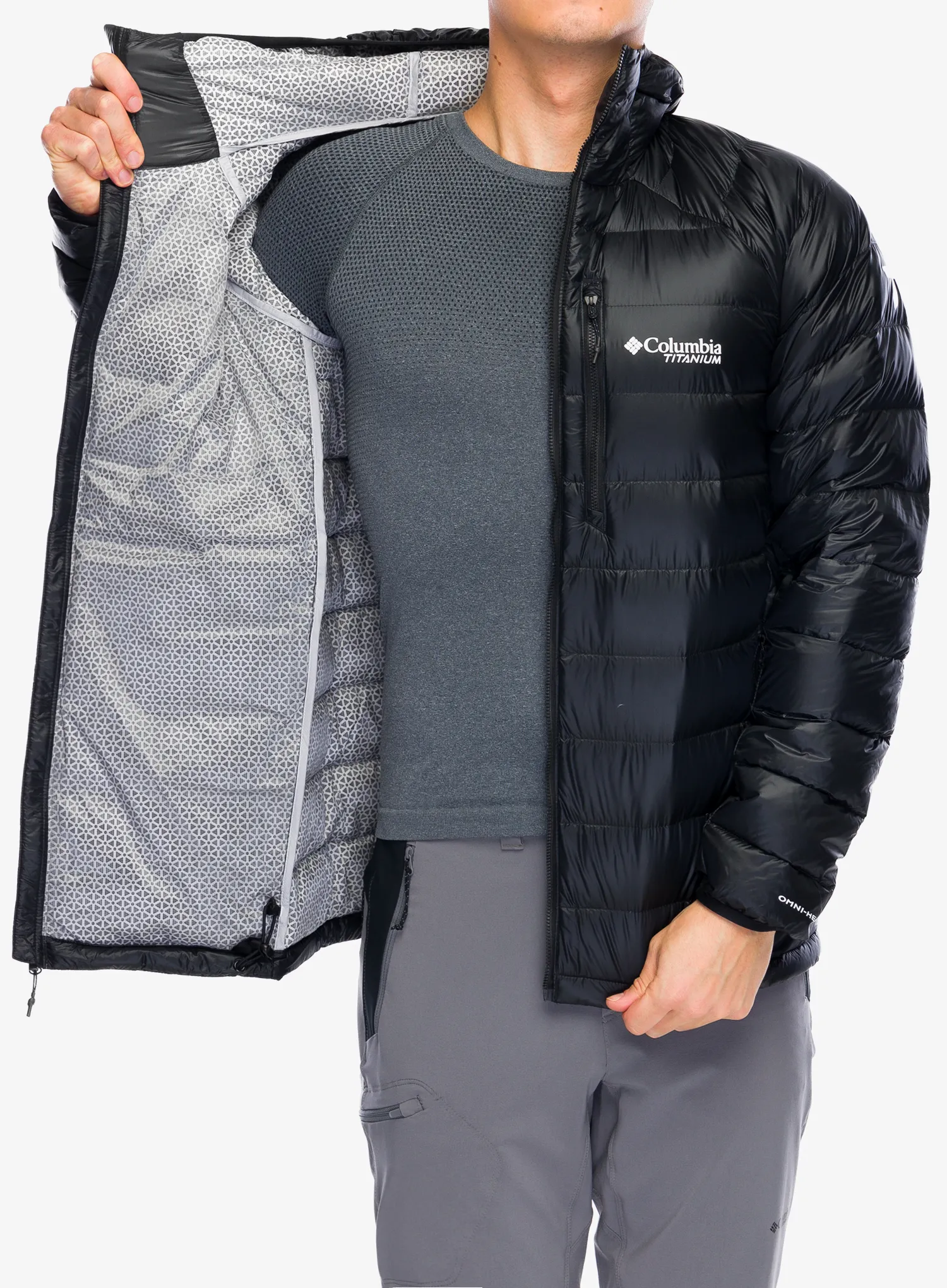 Puhovka Columbia Arctic Crest Down Hooded Jacket - black