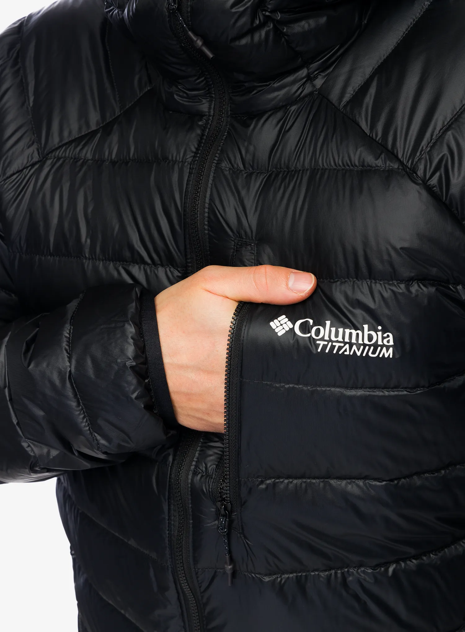 Puhovka Columbia Arctic Crest Down Hooded Jacket - black